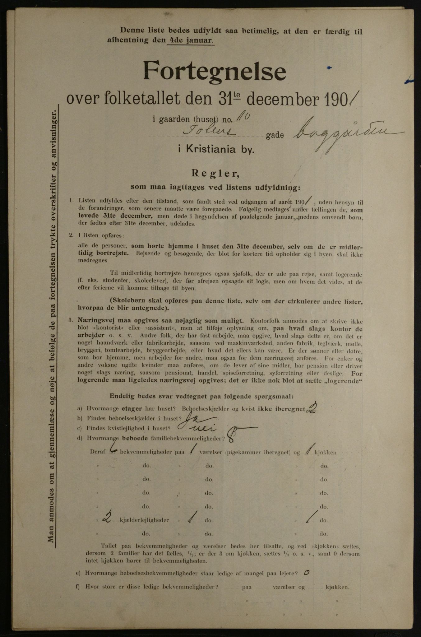 OBA, Municipal Census 1901 for Kristiania, 1901, p. 17730