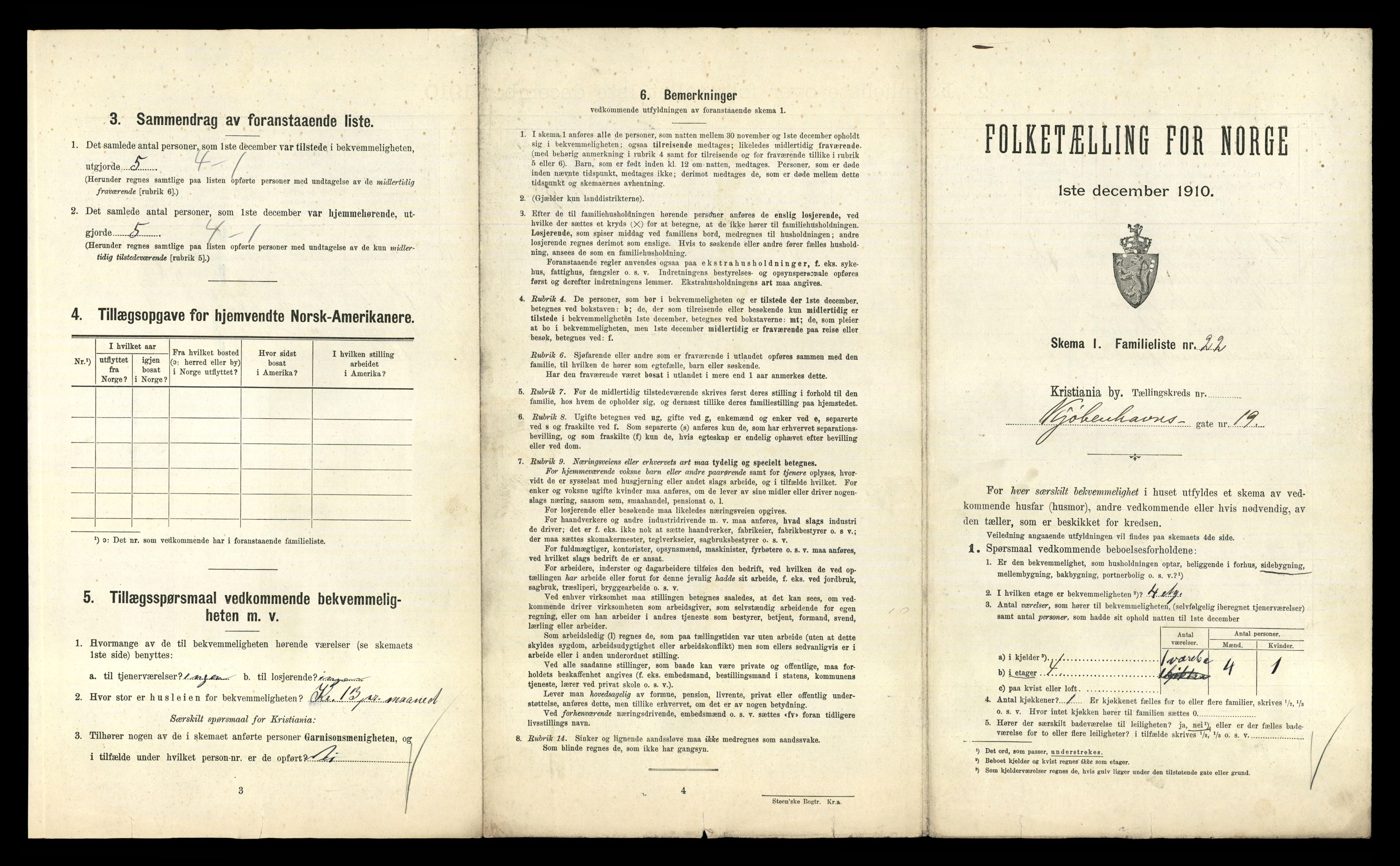 RA, 1910 census for Kristiania, 1910, p. 50399