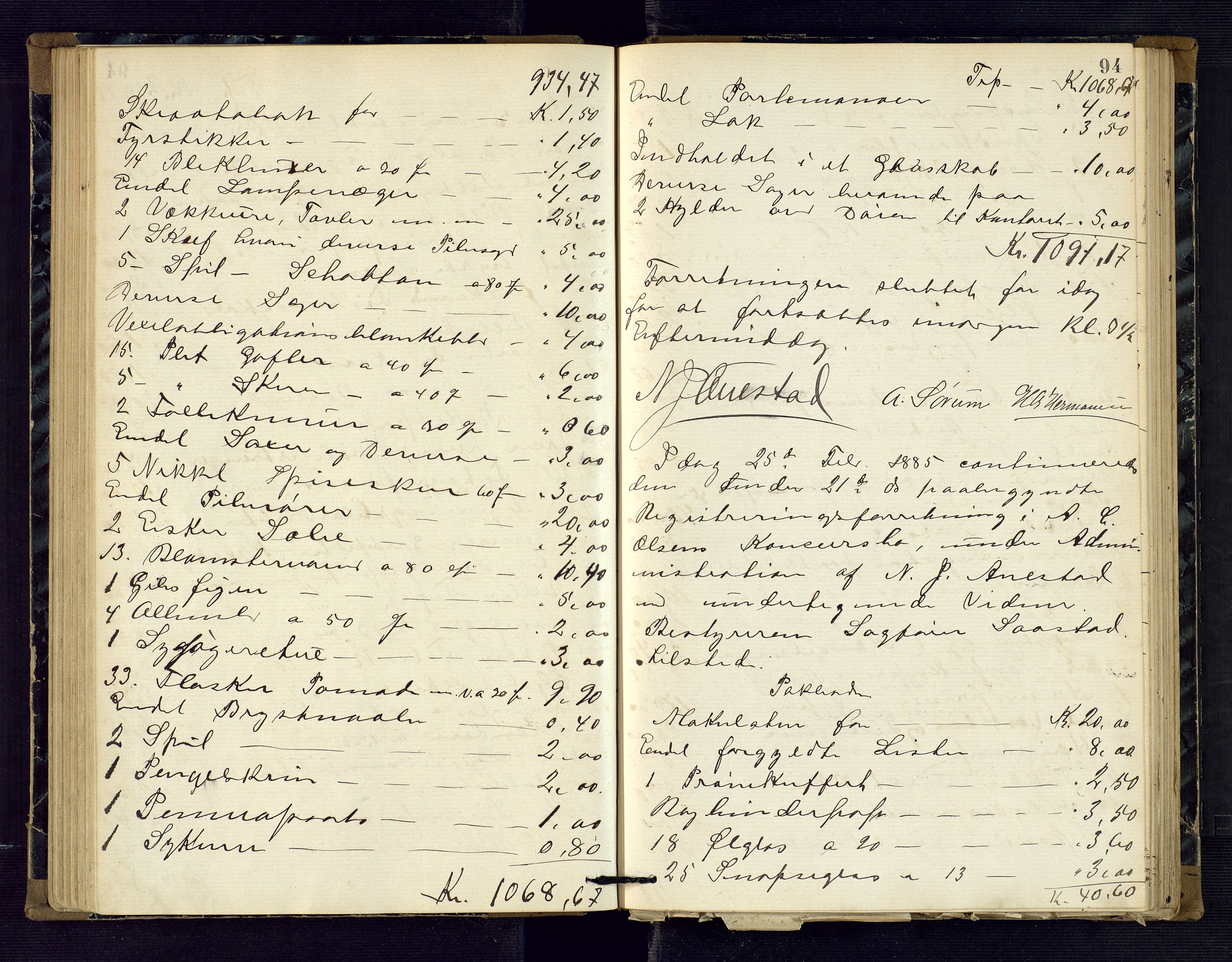 Risør byfogd, AV/SAK-1222-0005/H/Hc/L0004: Skifteprotokoll nr. 3B, 1882-1886, p. 94
