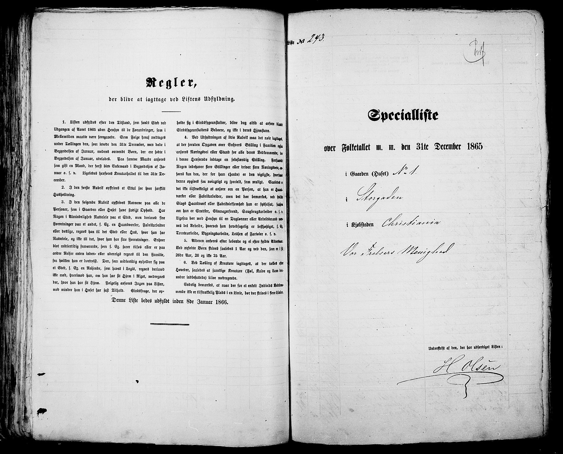 RA, 1865 census for Kristiania, 1865, p. 688