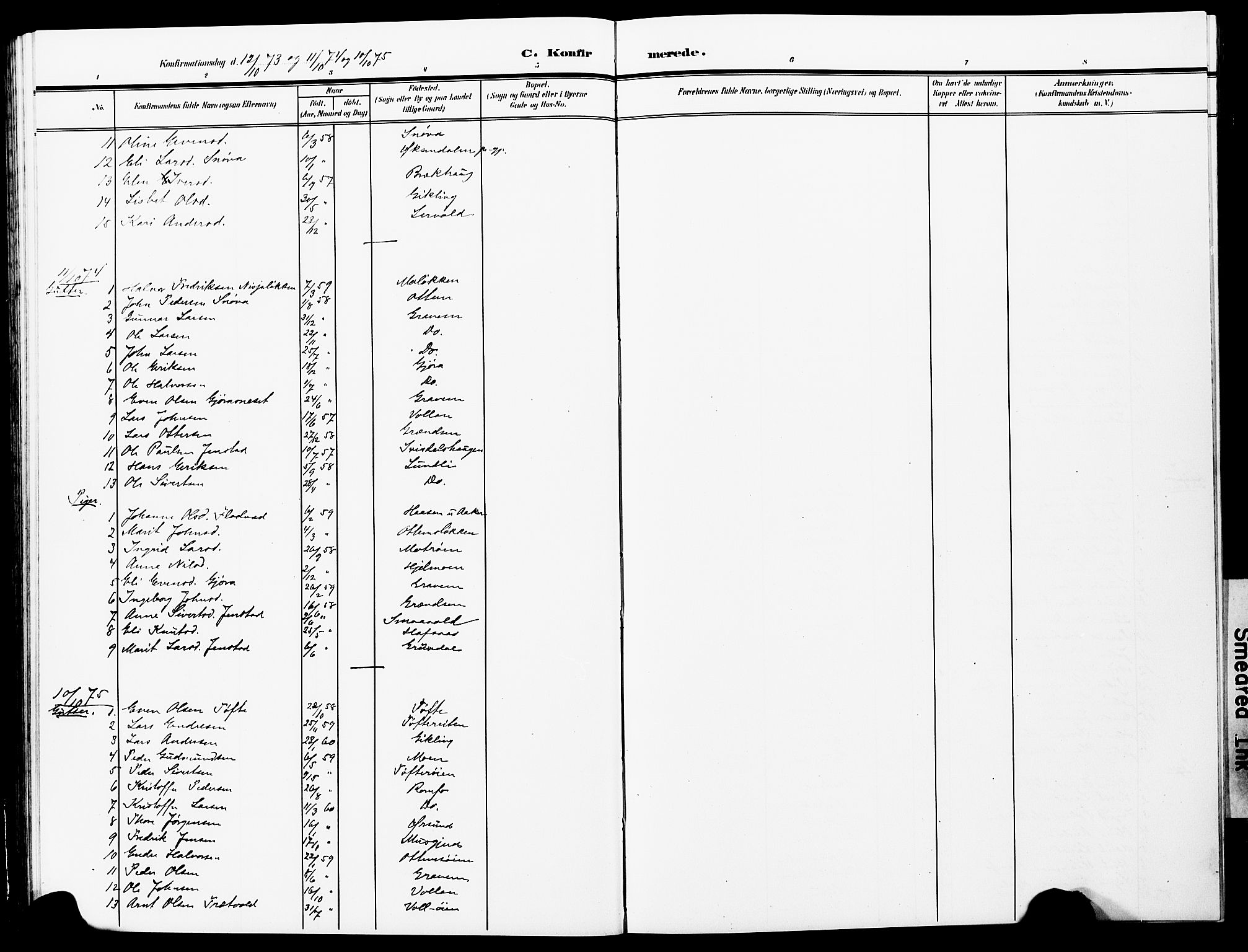 Ministerialprotokoller, klokkerbøker og fødselsregistre - Møre og Romsdal, AV/SAT-A-1454/591/L1020: Parish register (copy) no. 591C01, 1869-1930