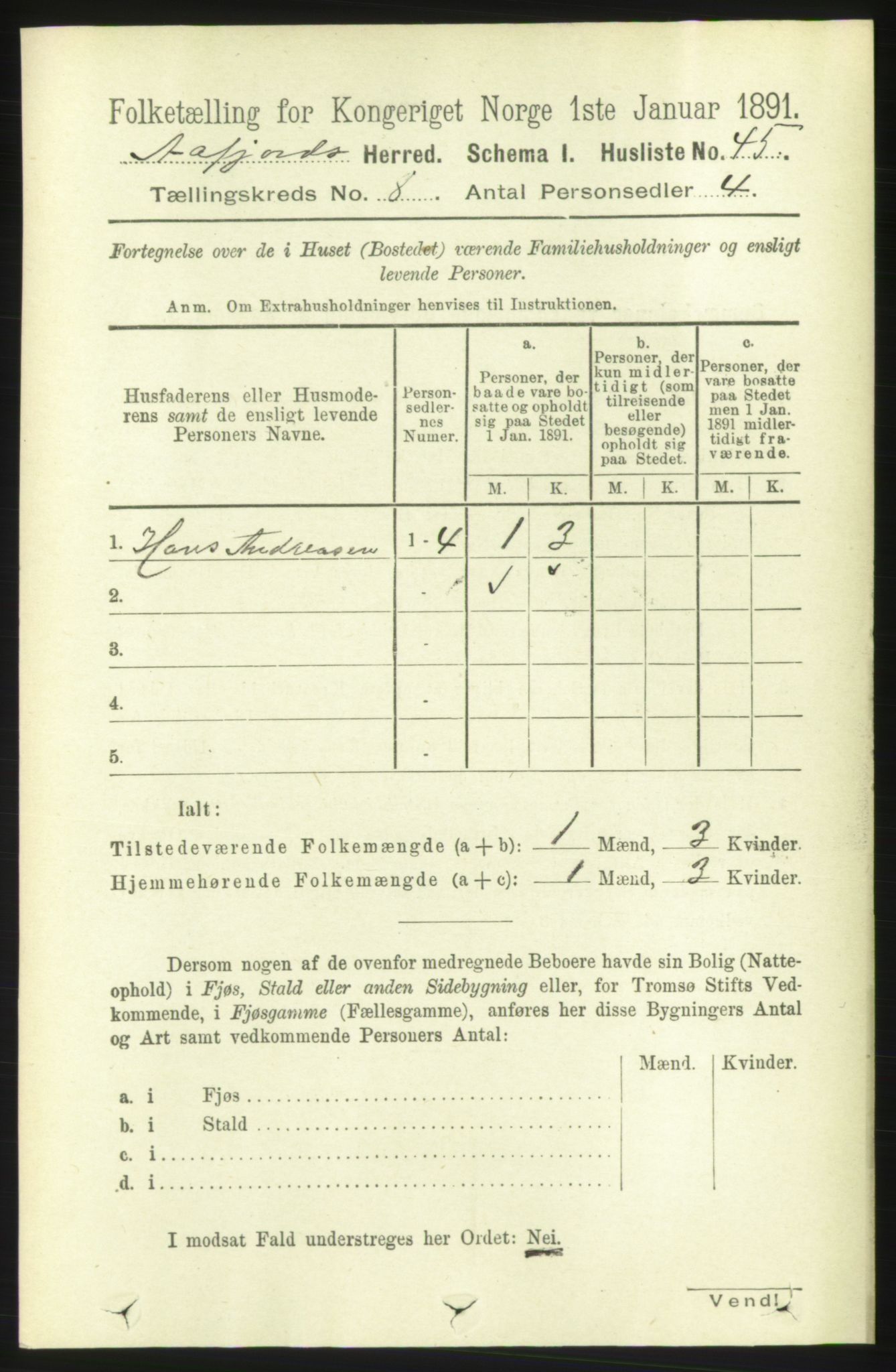 RA, 1891 census for 1630 Åfjord, 1891, p. 1972