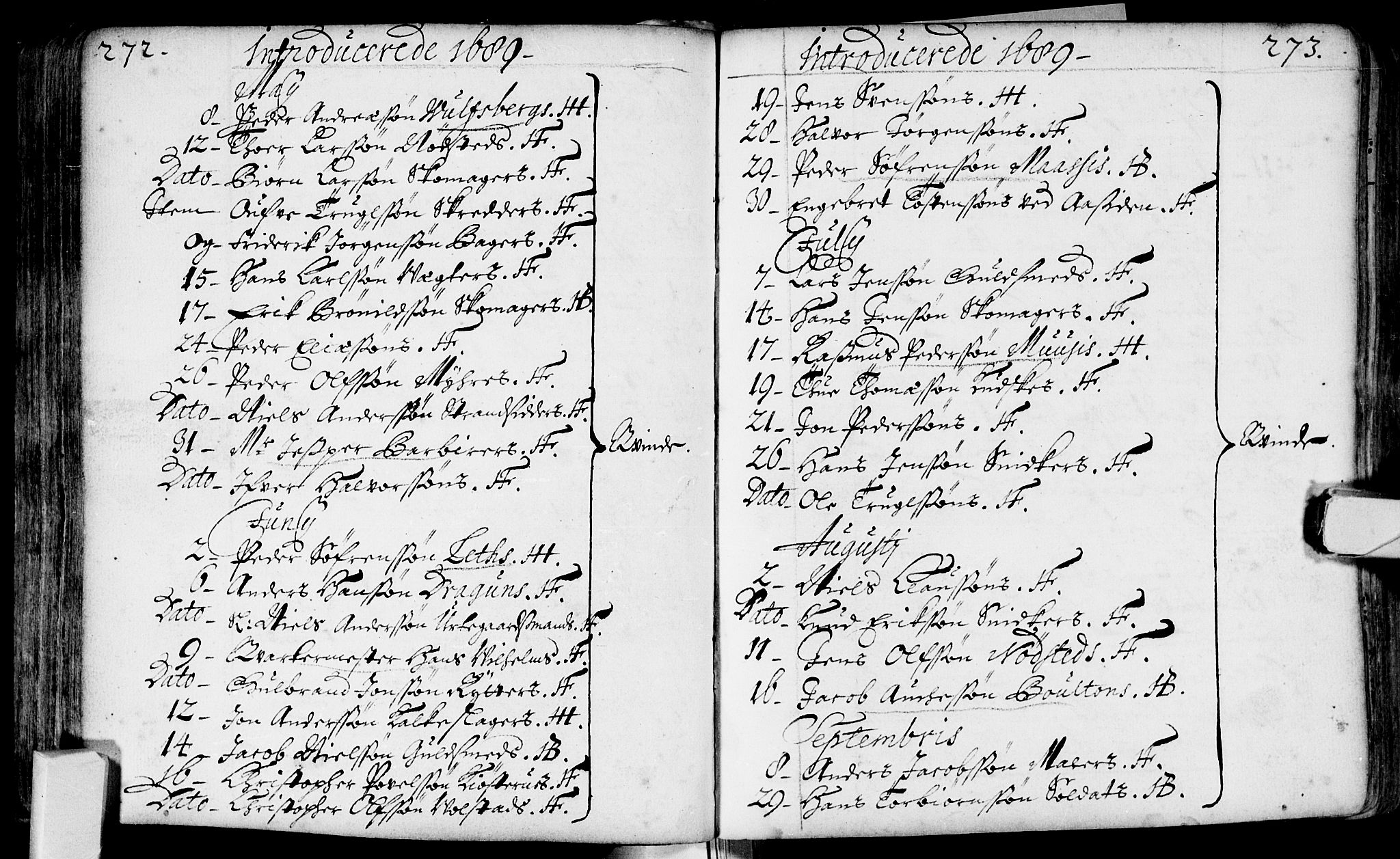 Bragernes kirkebøker, AV/SAKO-A-6/F/Fa/L0002: Parish register (official) no. I 2, 1680-1705, p. 272-273