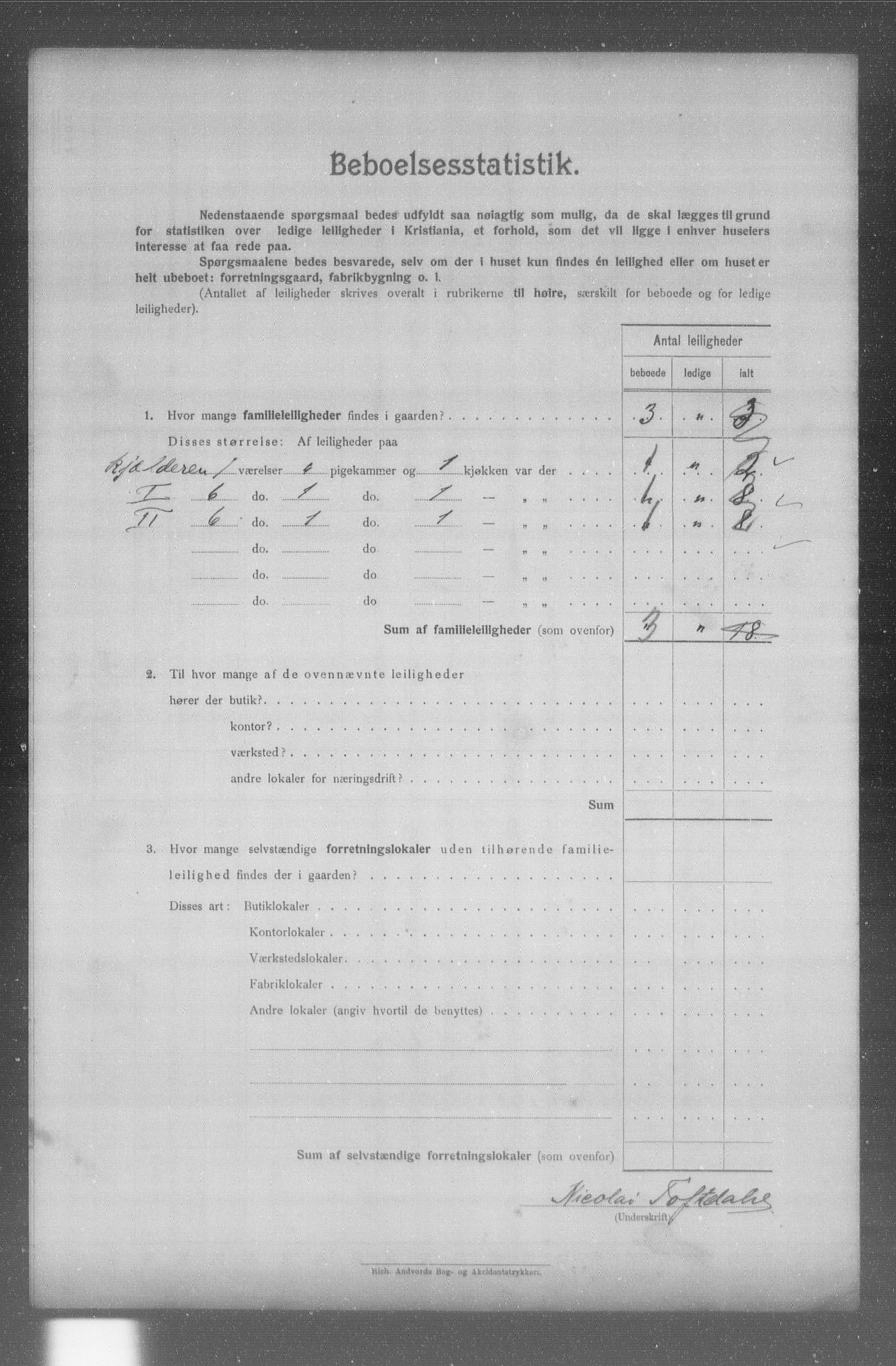 OBA, Municipal Census 1904 for Kristiania, 1904, p. 8616