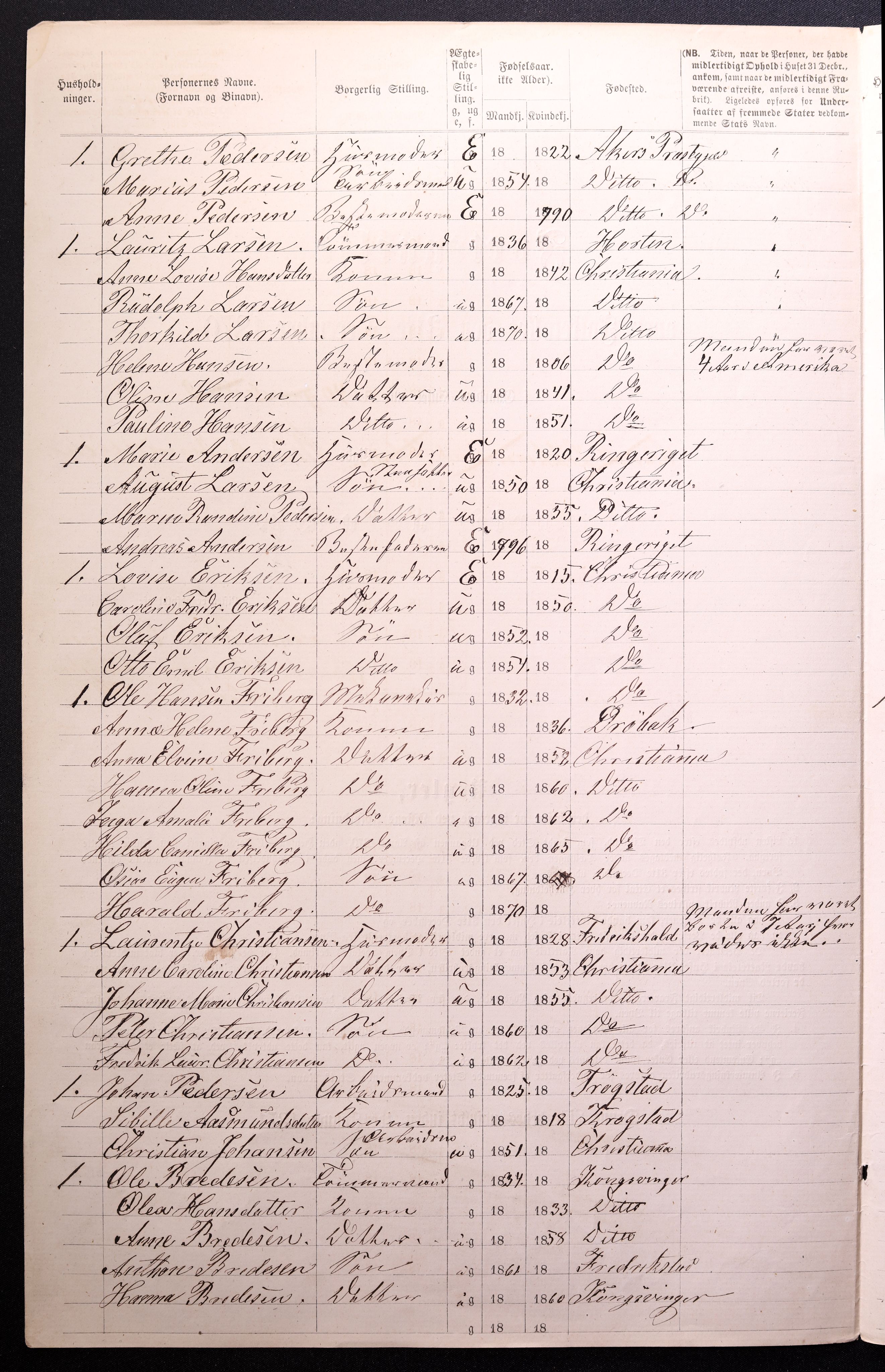 RA, 1870 census for 0301 Kristiania, 1870, p. 2317