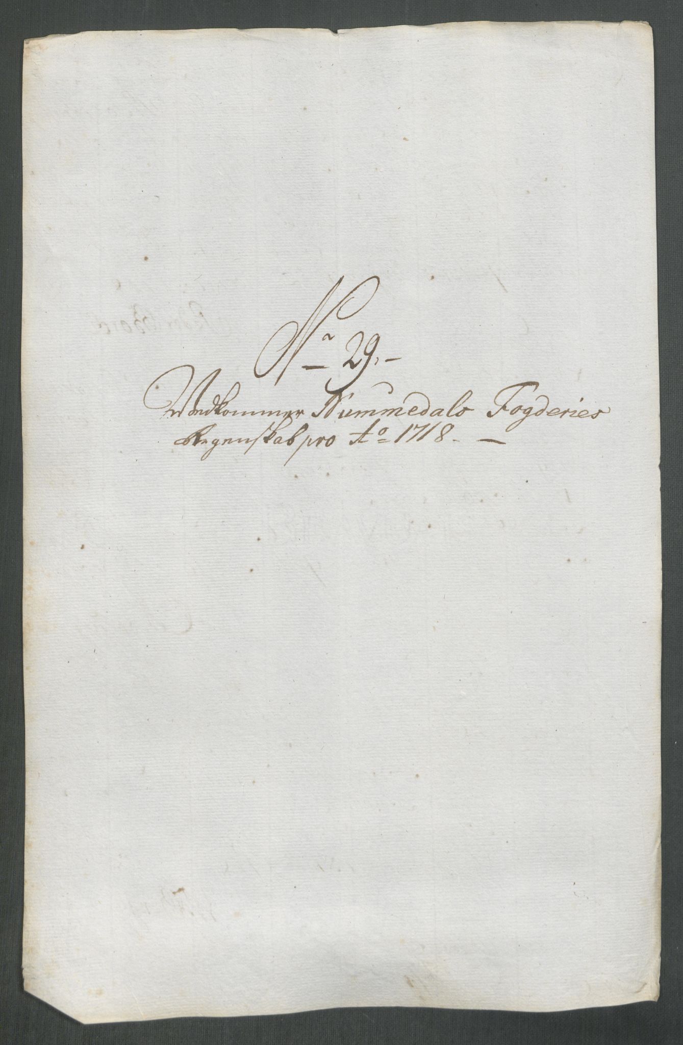 Rentekammeret inntil 1814, Reviderte regnskaper, Fogderegnskap, AV/RA-EA-4092/R64/L4439: Fogderegnskap Namdal, 1718, p. 199