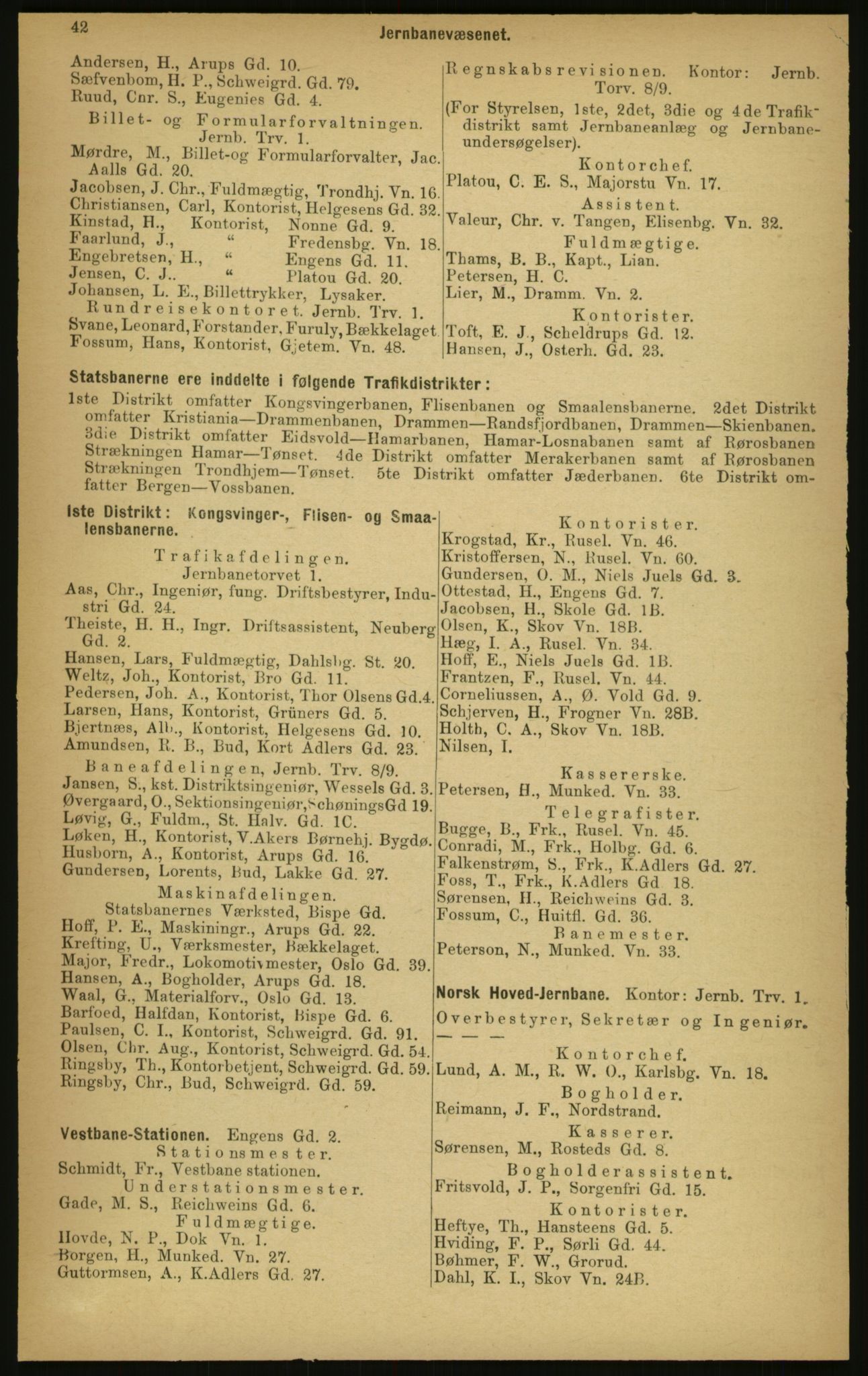 Kristiania/Oslo adressebok, PUBL/-, 1897, p. 42