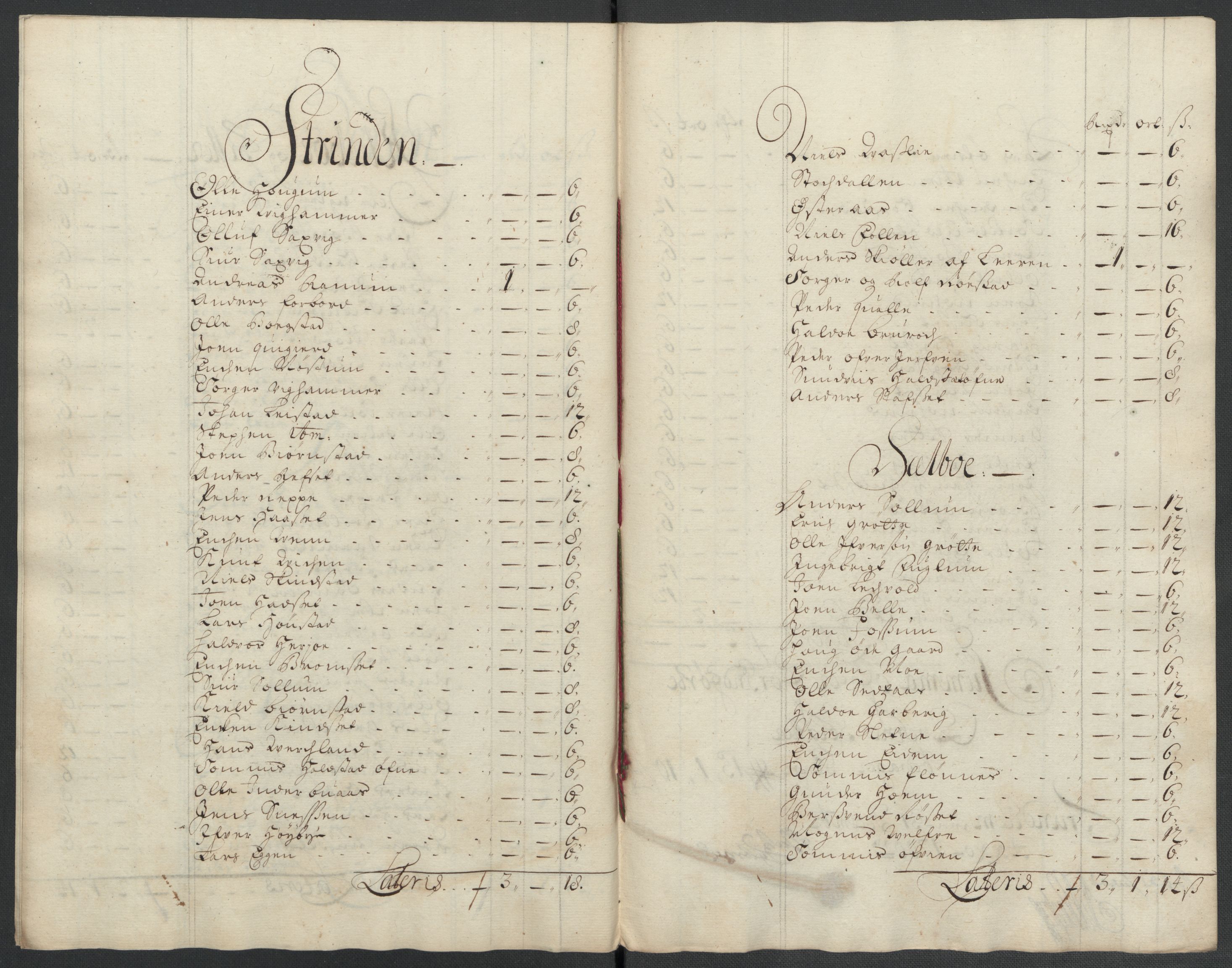 Rentekammeret inntil 1814, Reviderte regnskaper, Fogderegnskap, RA/EA-4092/R61/L4107: Fogderegnskap Strinda og Selbu, 1698-1700, p. 359