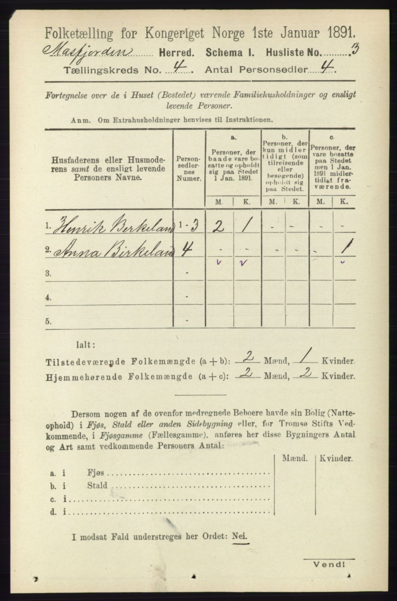 RA, 1891 census for 1266 Masfjorden, 1891, p. 725