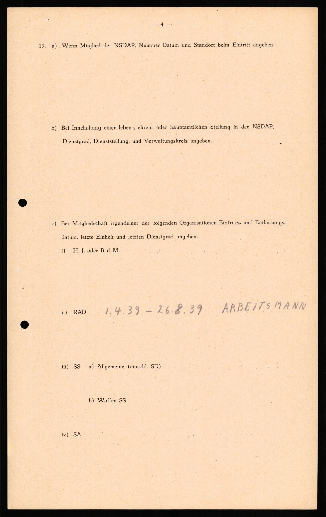 Forsvaret, Forsvarets overkommando II, AV/RA-RAFA-3915/D/Db/L0020: CI Questionaires. Tyske okkupasjonsstyrker i Norge. Tyskere., 1945-1946, p. 179