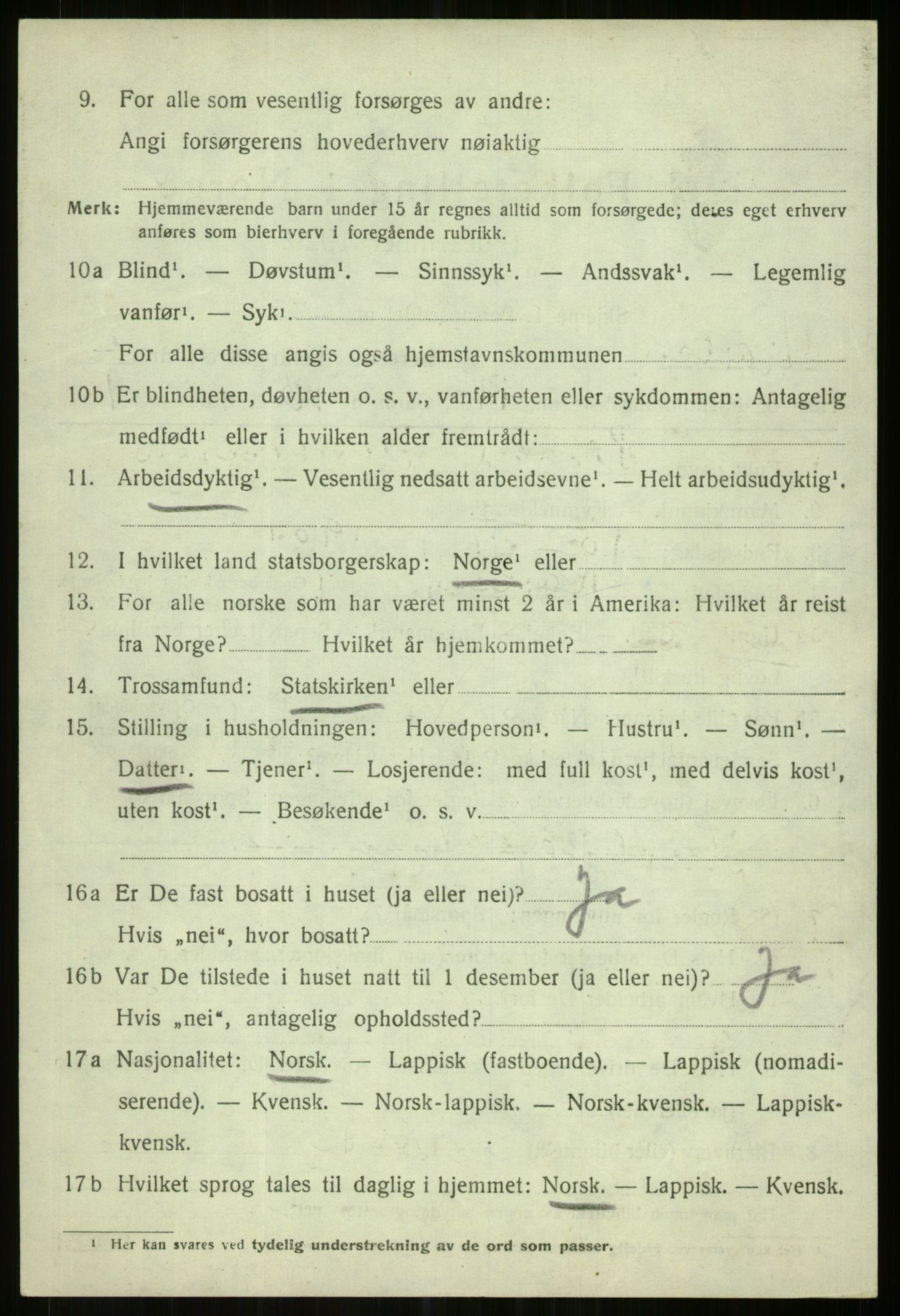 SATØ, 1920 census for Karlsøy, 1920, p. 1744