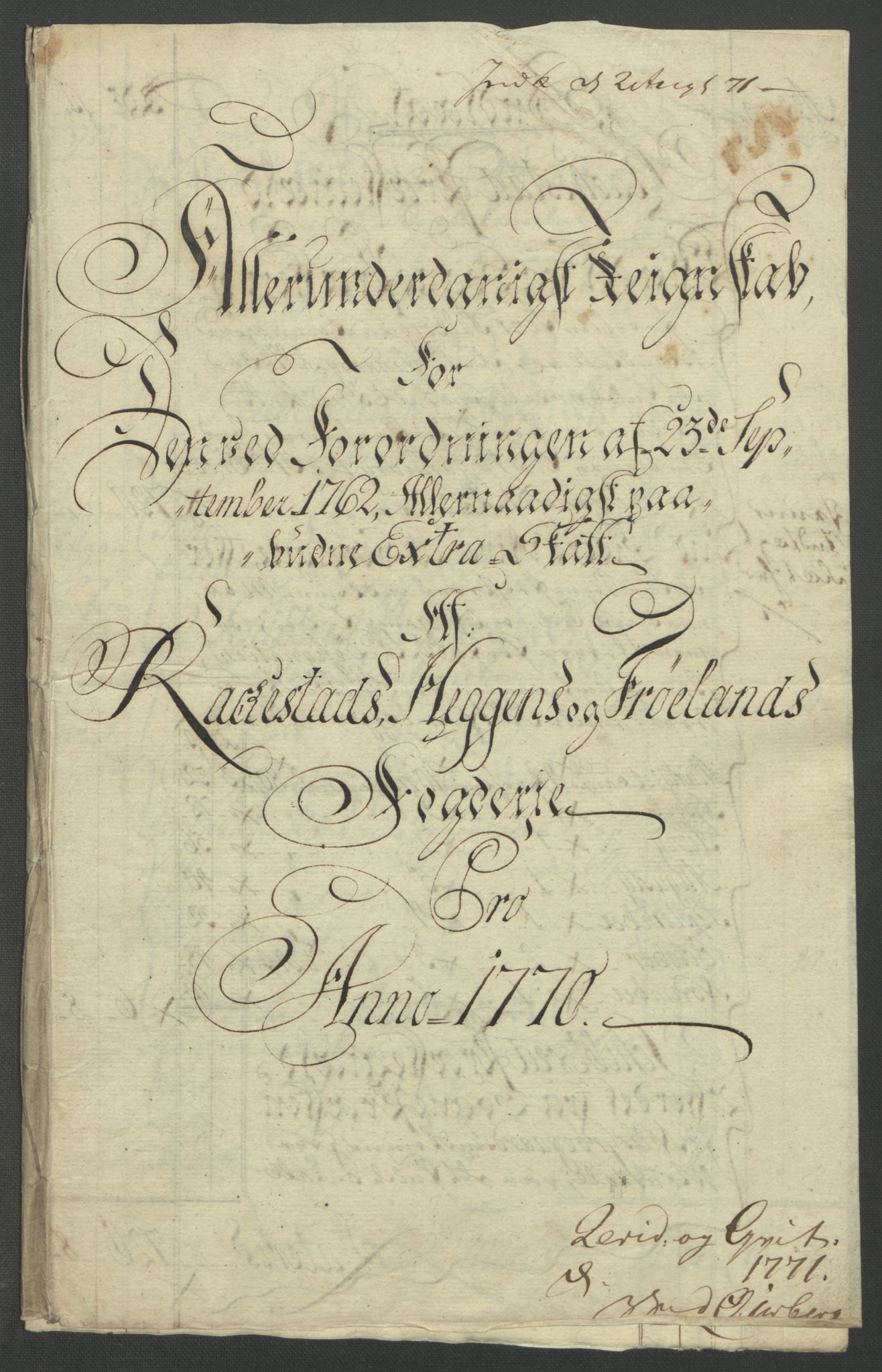 Rentekammeret inntil 1814, Reviderte regnskaper, Fogderegnskap, RA/EA-4092/R07/L0413: Ekstraskatten Rakkestad, Heggen og Frøland, 1762-1772, p. 435