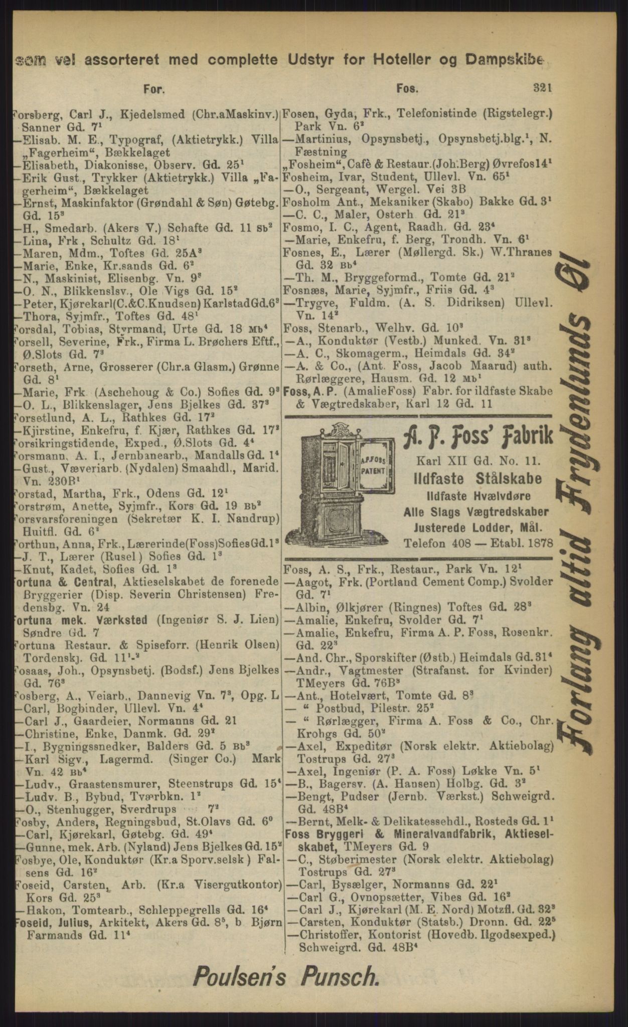 Kristiania/Oslo adressebok, PUBL/-, 1903, p. 321