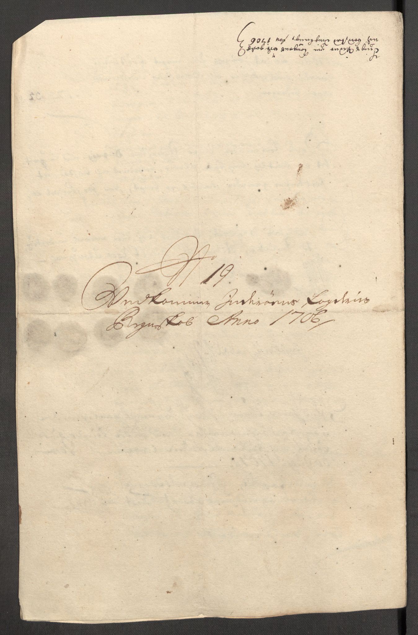 Rentekammeret inntil 1814, Reviderte regnskaper, Fogderegnskap, AV/RA-EA-4092/R63/L4315: Fogderegnskap Inderøy, 1706-1707, p. 187