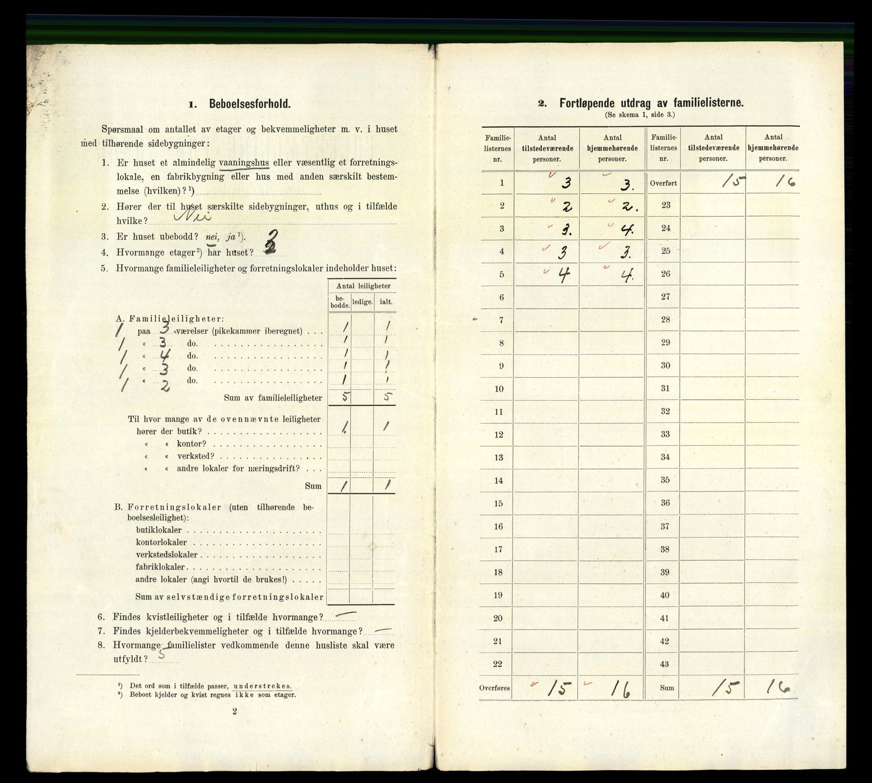 RA, 1910 census for Kristiansand, 1910, p. 7293