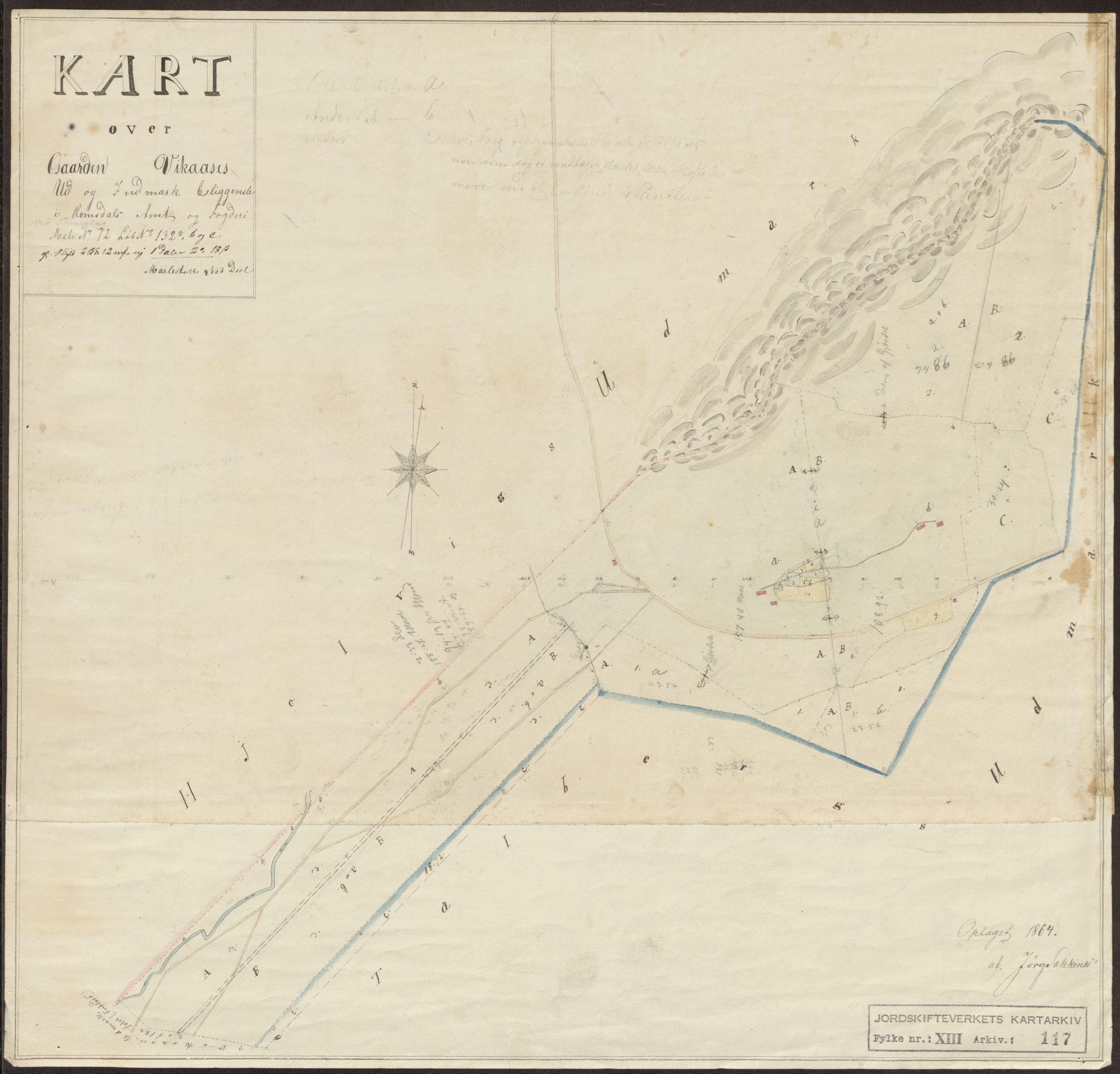 Jordskifteverkets kartarkiv, AV/RA-S-3929/T, 1859-1988, p. 234
