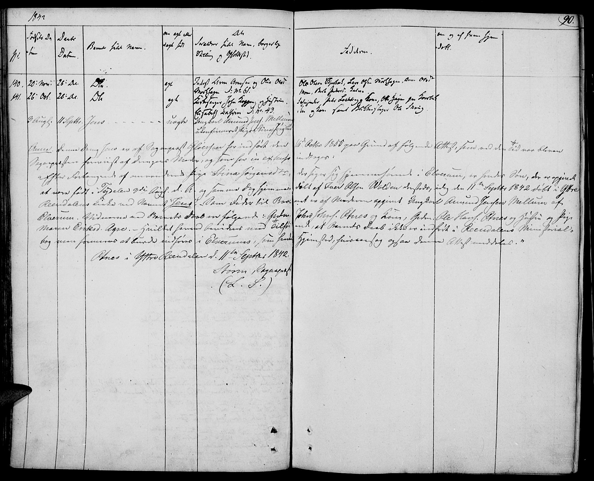 Elverum prestekontor, AV/SAH-PREST-044/H/Ha/Haa/L0008: Parish register (official) no. 8, 1830-1842, p. 90