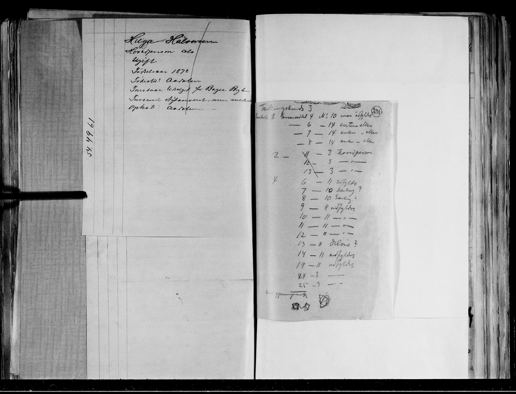 RA, 1891 census for 0601 Hønefoss, 1891, p. 7
