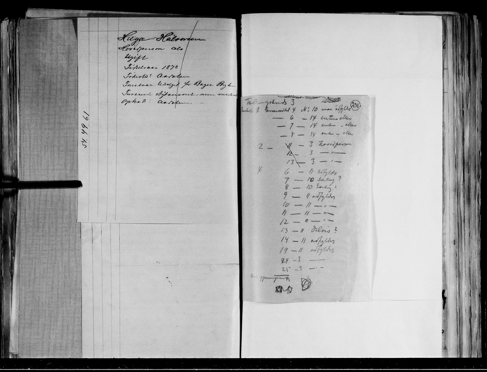 RA, 1891 census for 0601 Hønefoss, 1891, p. 7