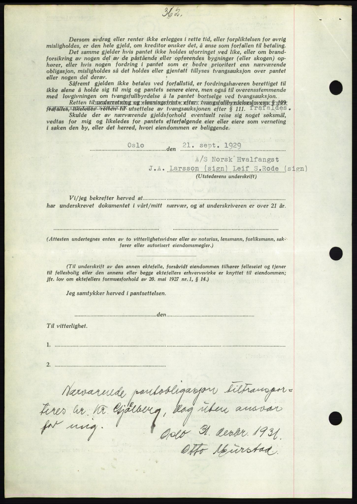 Hitra sorenskriveri, AV/SAT-A-0018/2/2C/2Ca: Mortgage book no. C1, 1936-1945, Diary no: : 347/1938