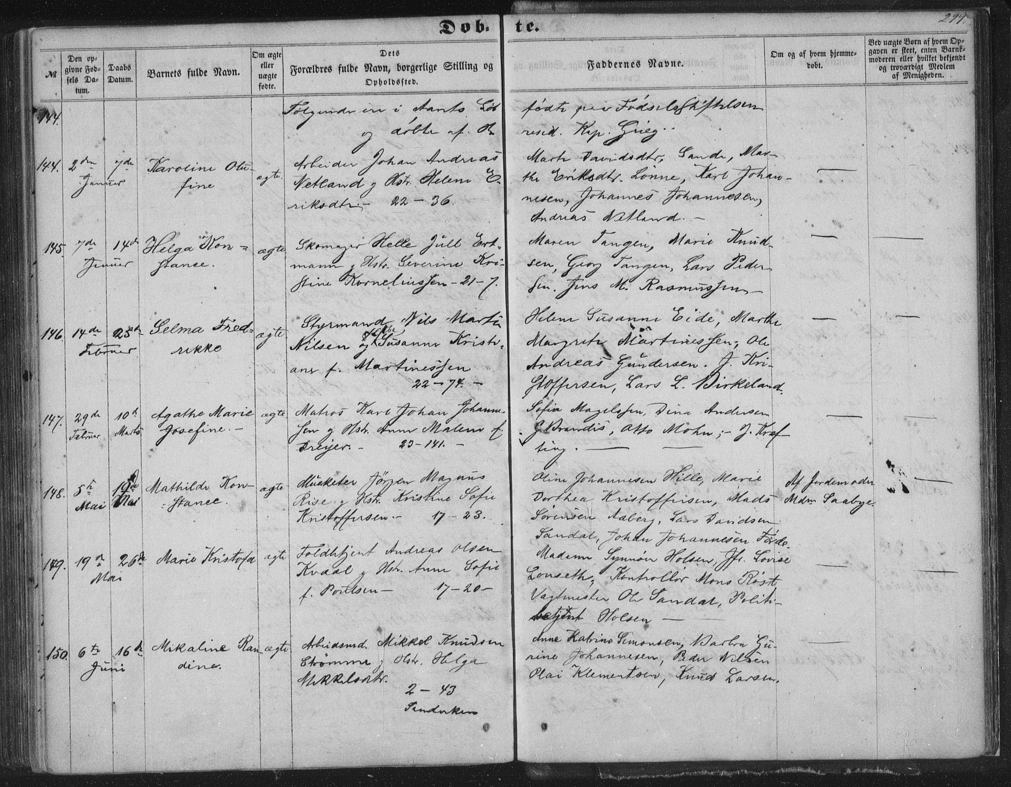 Korskirken sokneprestembete, AV/SAB-A-76101/H/Haa/L0018: Parish register (official) no. B 4, 1857-1866, p. 299