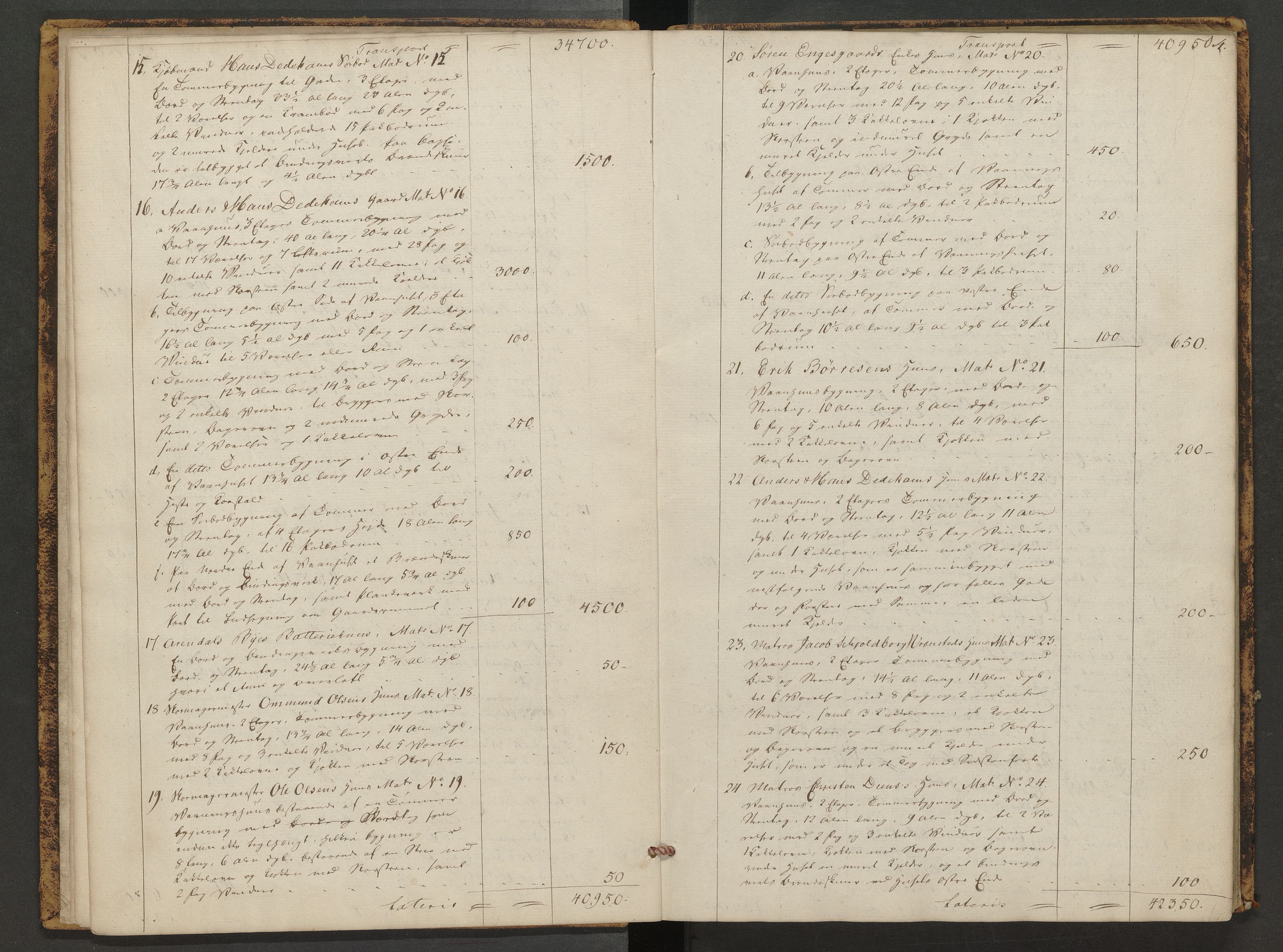 Norges Brannkasse Arendal, AV/SAK-2241-0002/F/Fa/L0017: Branntakstprotokoll nr. 14, 1837-1845