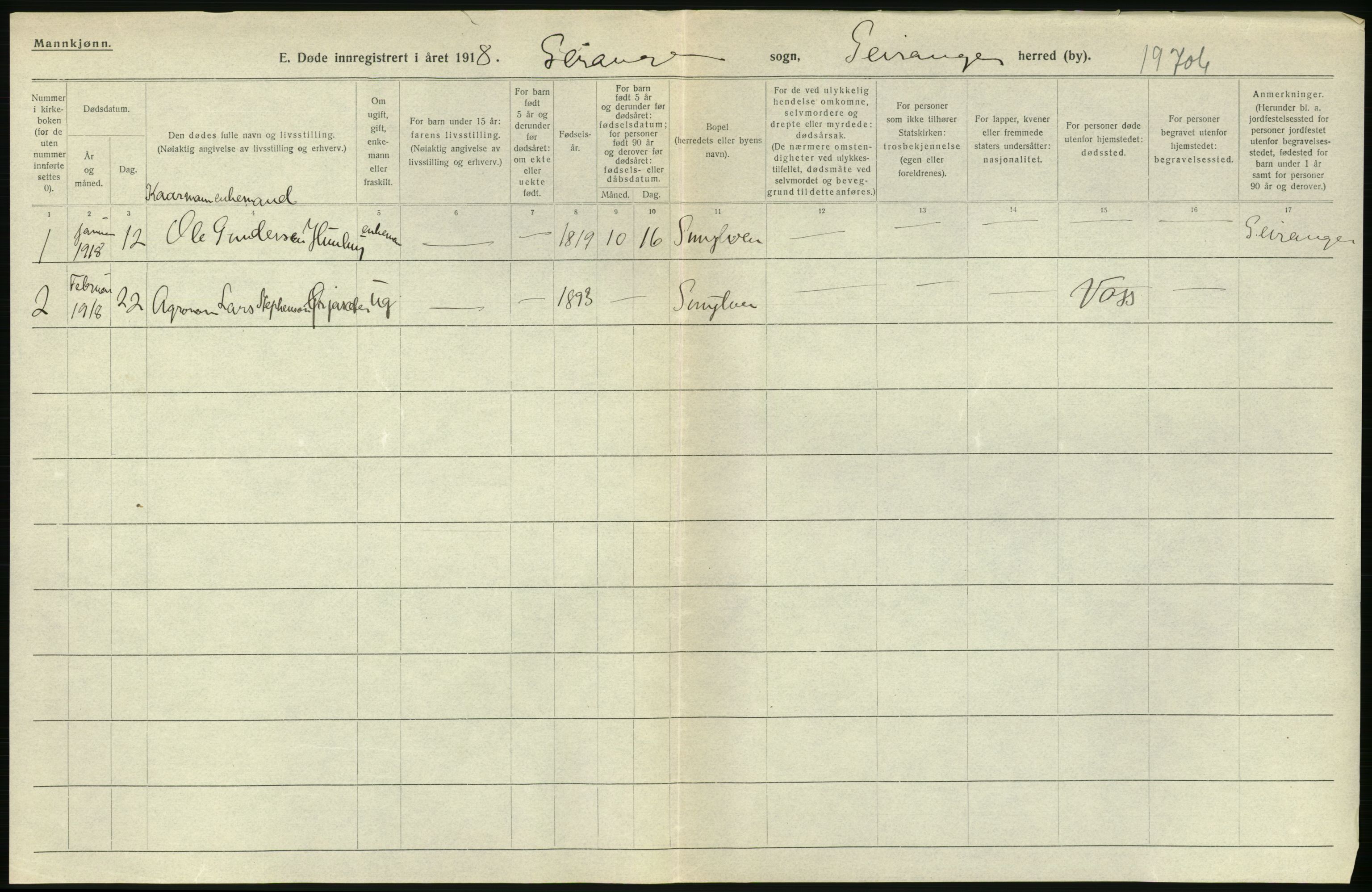 Statistisk sentralbyrå, Sosiodemografiske emner, Befolkning, AV/RA-S-2228/D/Df/Dfb/Dfbh/L0045: Møre fylke: Døde. Bygder og byer., 1918, p. 344