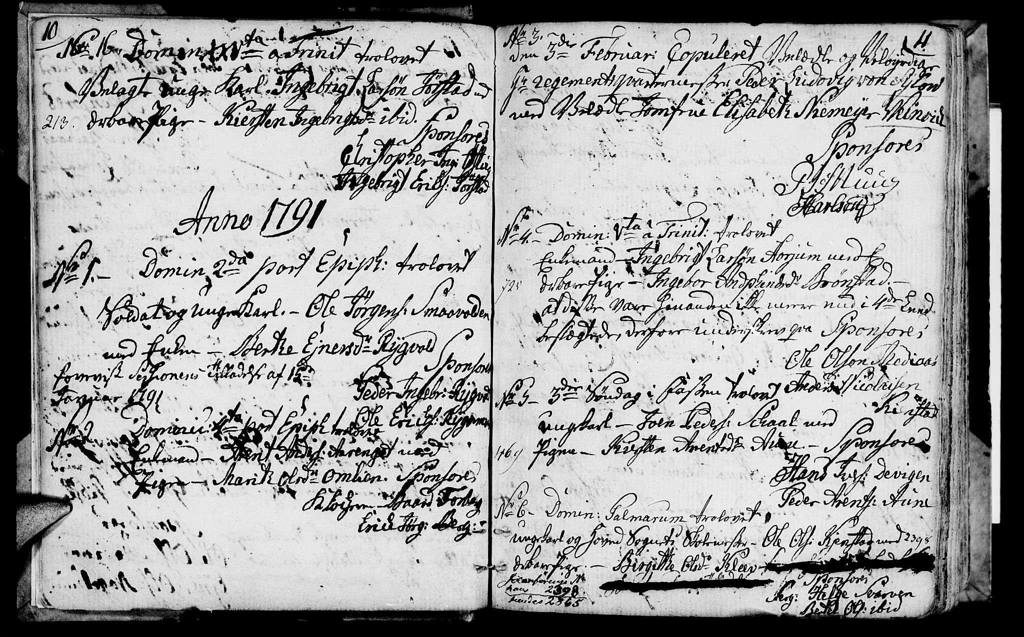 Ministerialprotokoller, klokkerbøker og fødselsregistre - Nord-Trøndelag, SAT/A-1458/749/L0468: Parish register (official) no. 749A02, 1787-1817, p. 10-11