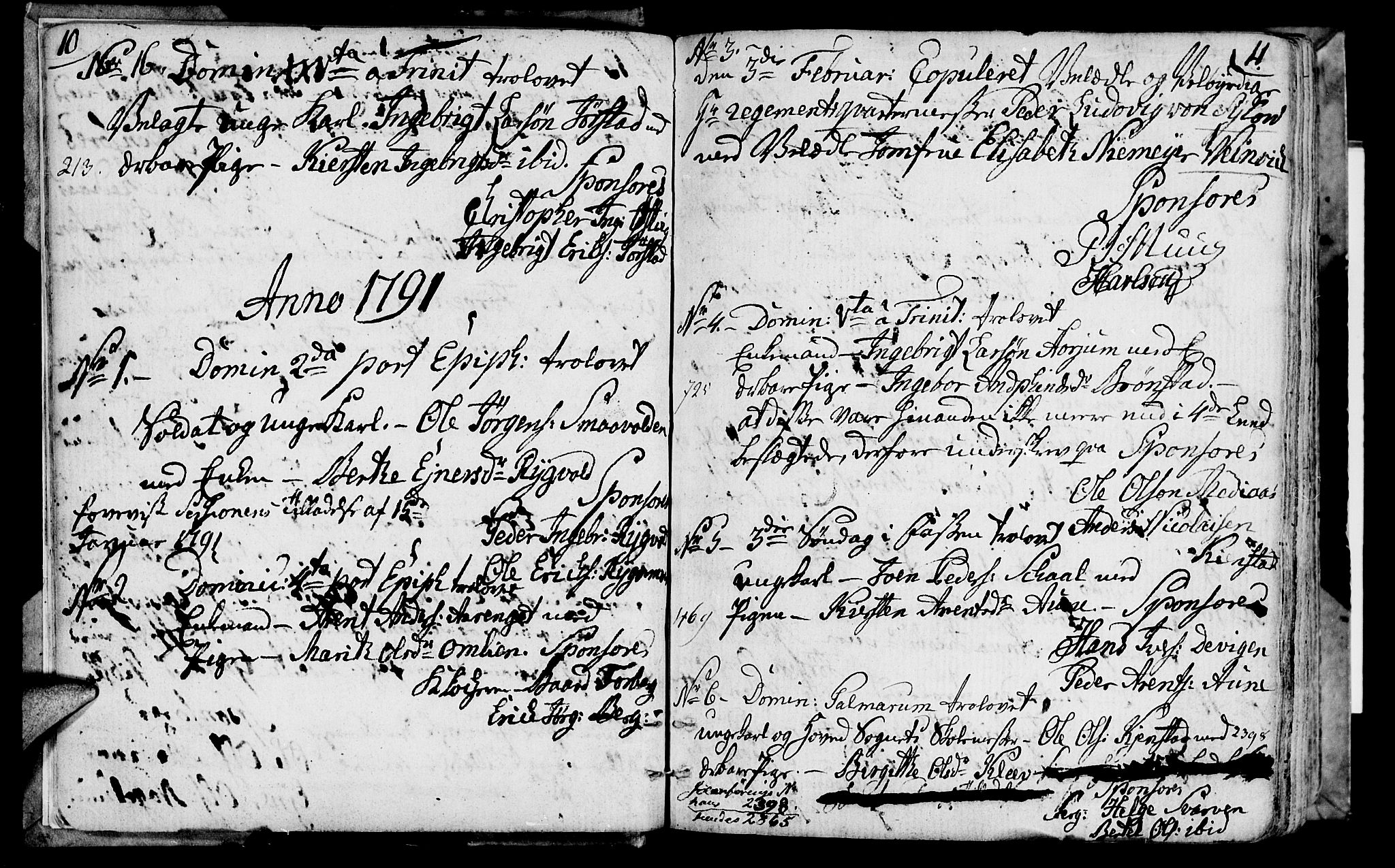 Ministerialprotokoller, klokkerbøker og fødselsregistre - Nord-Trøndelag, AV/SAT-A-1458/749/L0468: Parish register (official) no. 749A02, 1787-1817, p. 10-11