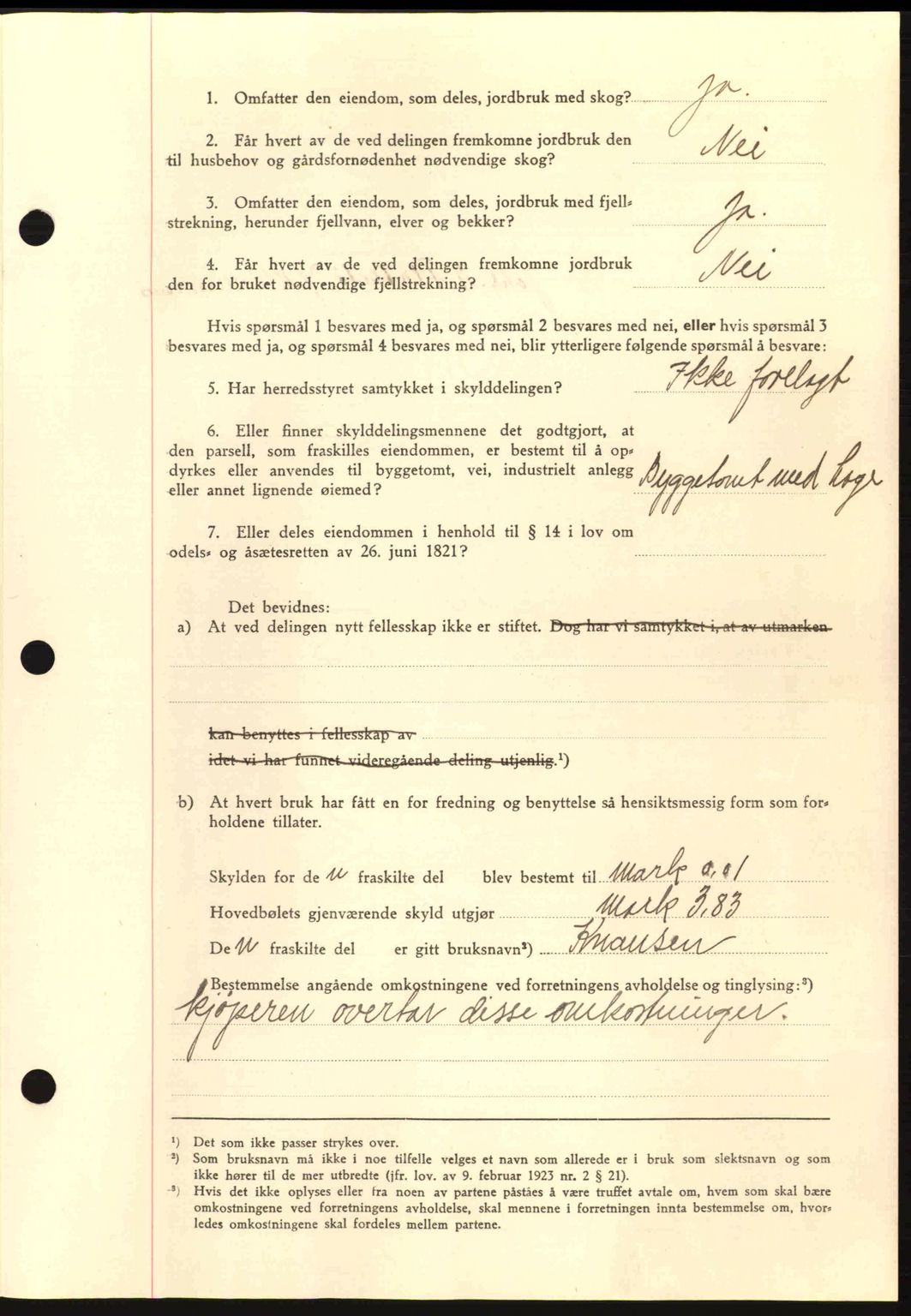 Nordmøre sorenskriveri, SAT/A-4132/1/2/2Ca: Mortgage book no. A90, 1941-1941, Diary no: : 1657/1941