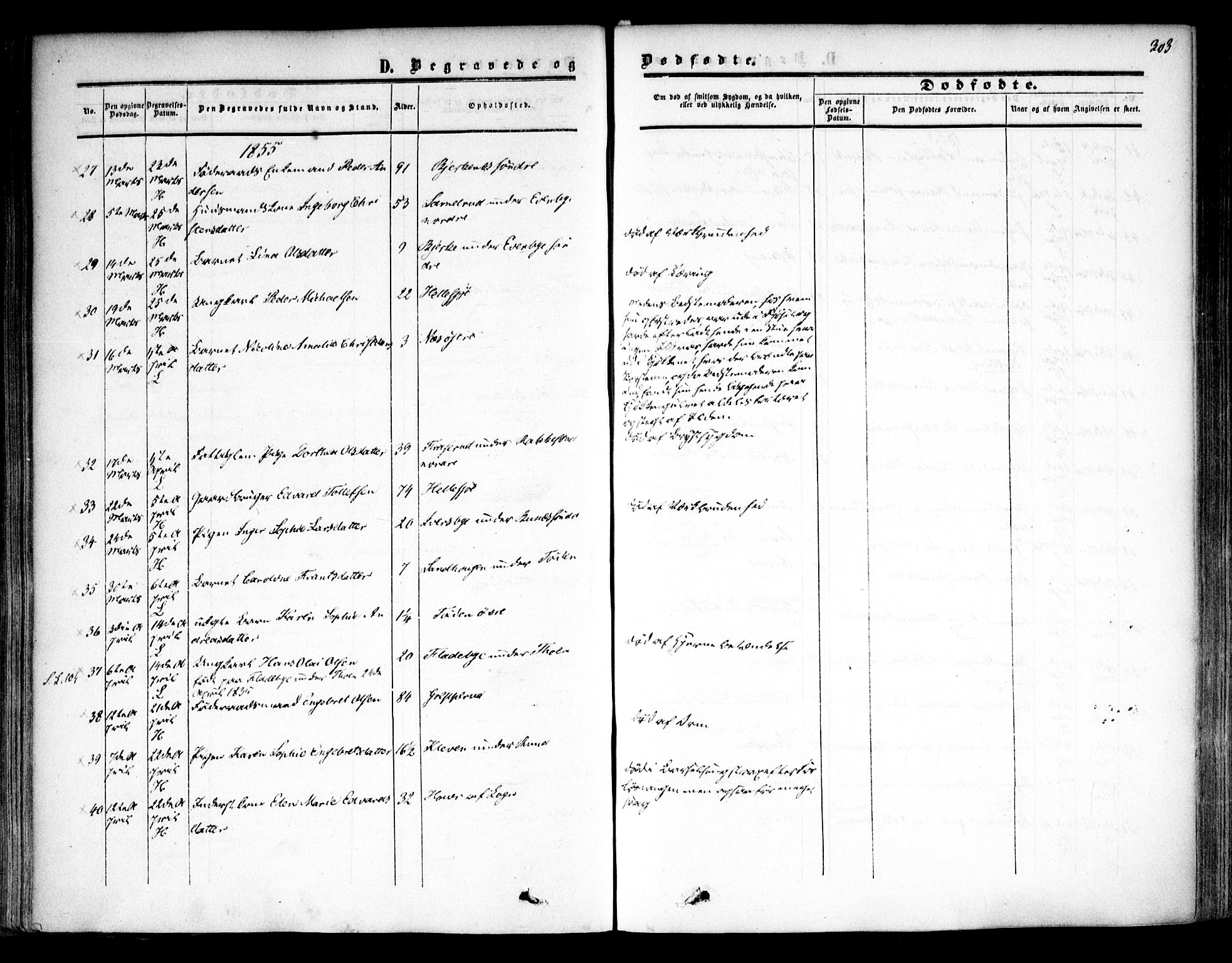 Høland prestekontor Kirkebøker, AV/SAO-A-10346a/F/Fa/L0010: Parish register (official) no. I 10, 1854-1861, p. 303