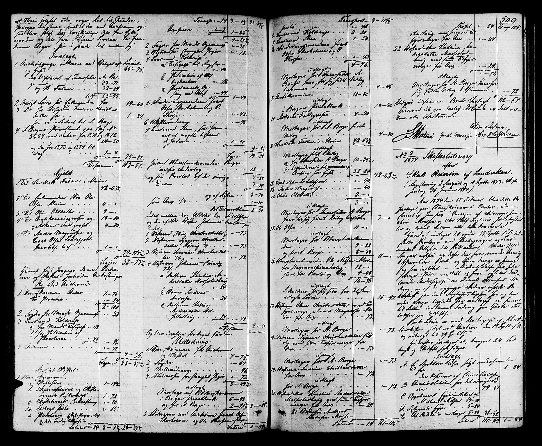 Midhordland sorenskriveri, AV/SAB-A-3001/1/H/Hd/L0004: Skifteutlodningsprotokoll, 1863-1878, p. 508b-509a