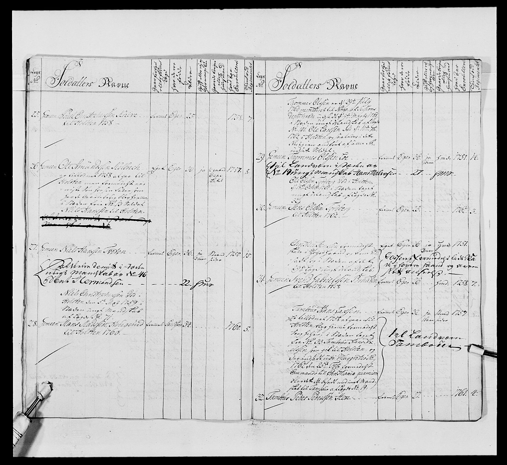 Kommanderende general (KG I) med Det norske krigsdirektorium, AV/RA-EA-5419/E/Ea/L0488: 1. Akershusiske regiment, 1765, p. 555