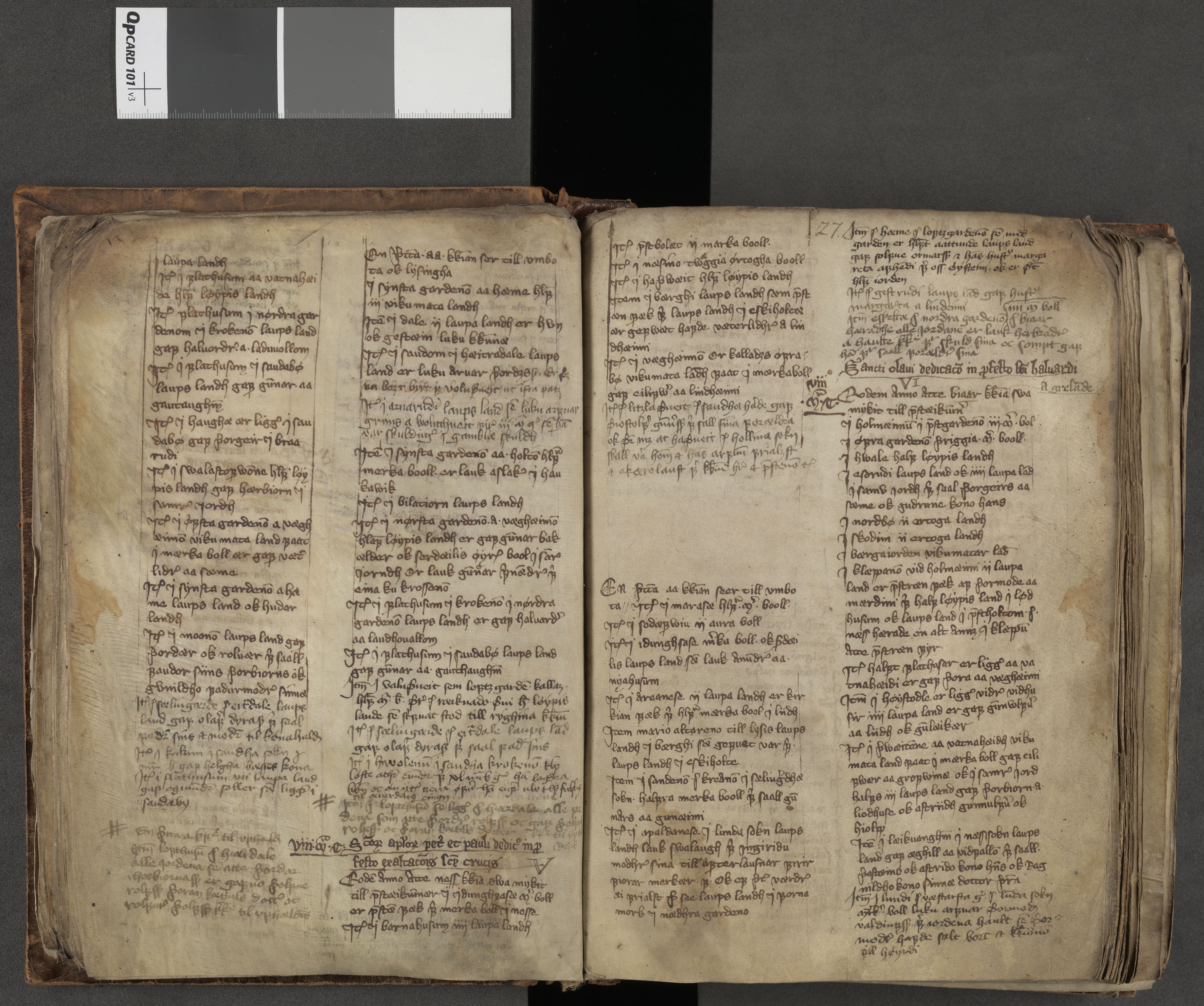 Riksarkivets diplomsamling, AV/RA-EA-5965/F05/L0242: NRA AM 328 fol., 1390-1400, p. 26b-27a