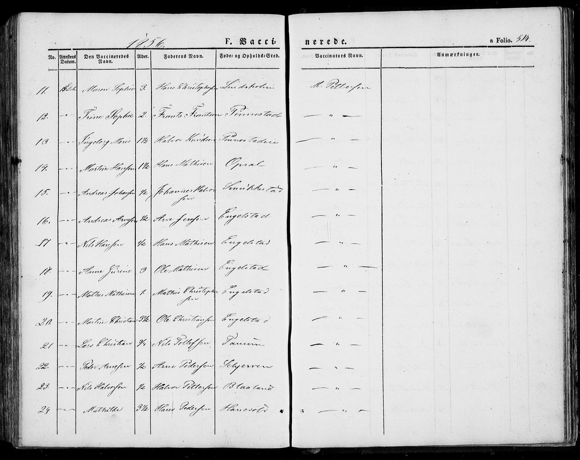 Lardal kirkebøker, AV/SAKO-A-350/F/Fa/L0006: Parish register (official) no. I 6, 1835-1860, p. 514