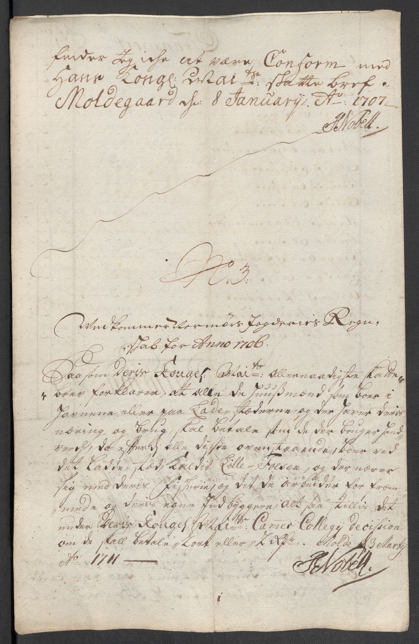 Rentekammeret inntil 1814, Reviderte regnskaper, Fogderegnskap, RA/EA-4092/R56/L3742: Fogderegnskap Nordmøre, 1706-1707, p. 92