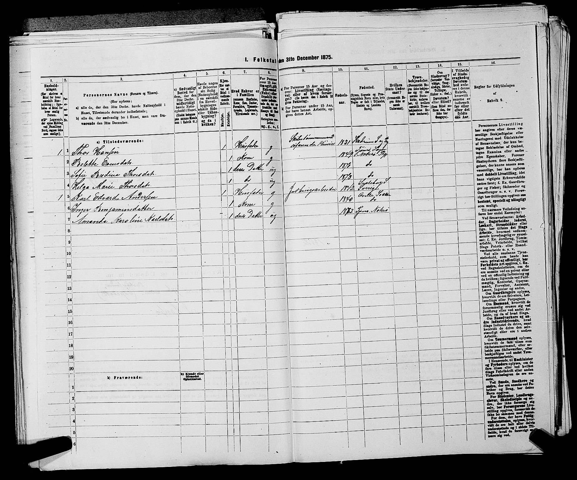 SAKO, 1875 census for 0722P Nøtterøy, 1875, p. 3079