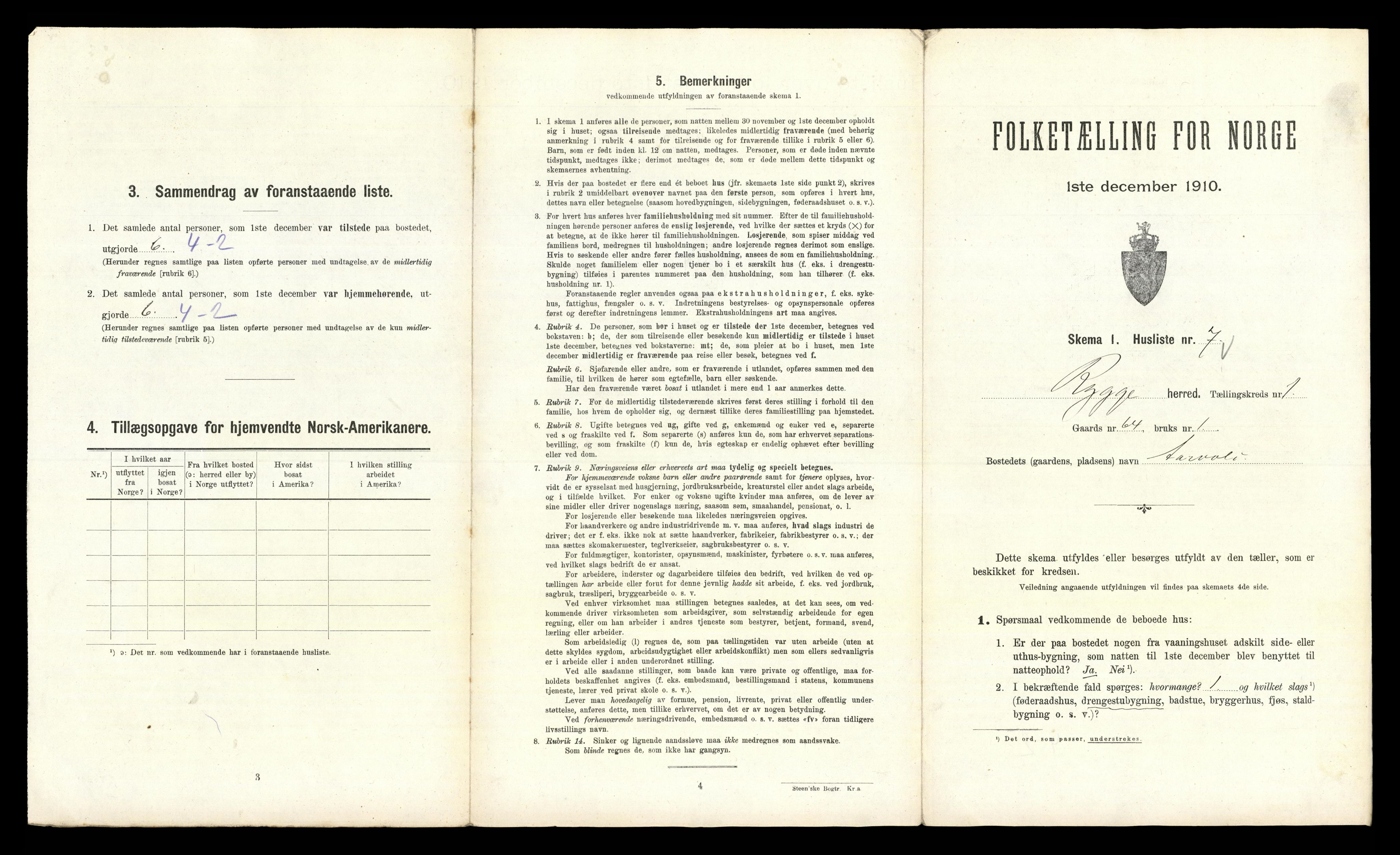 RA, 1910 census for Rygge, 1910, p. 44