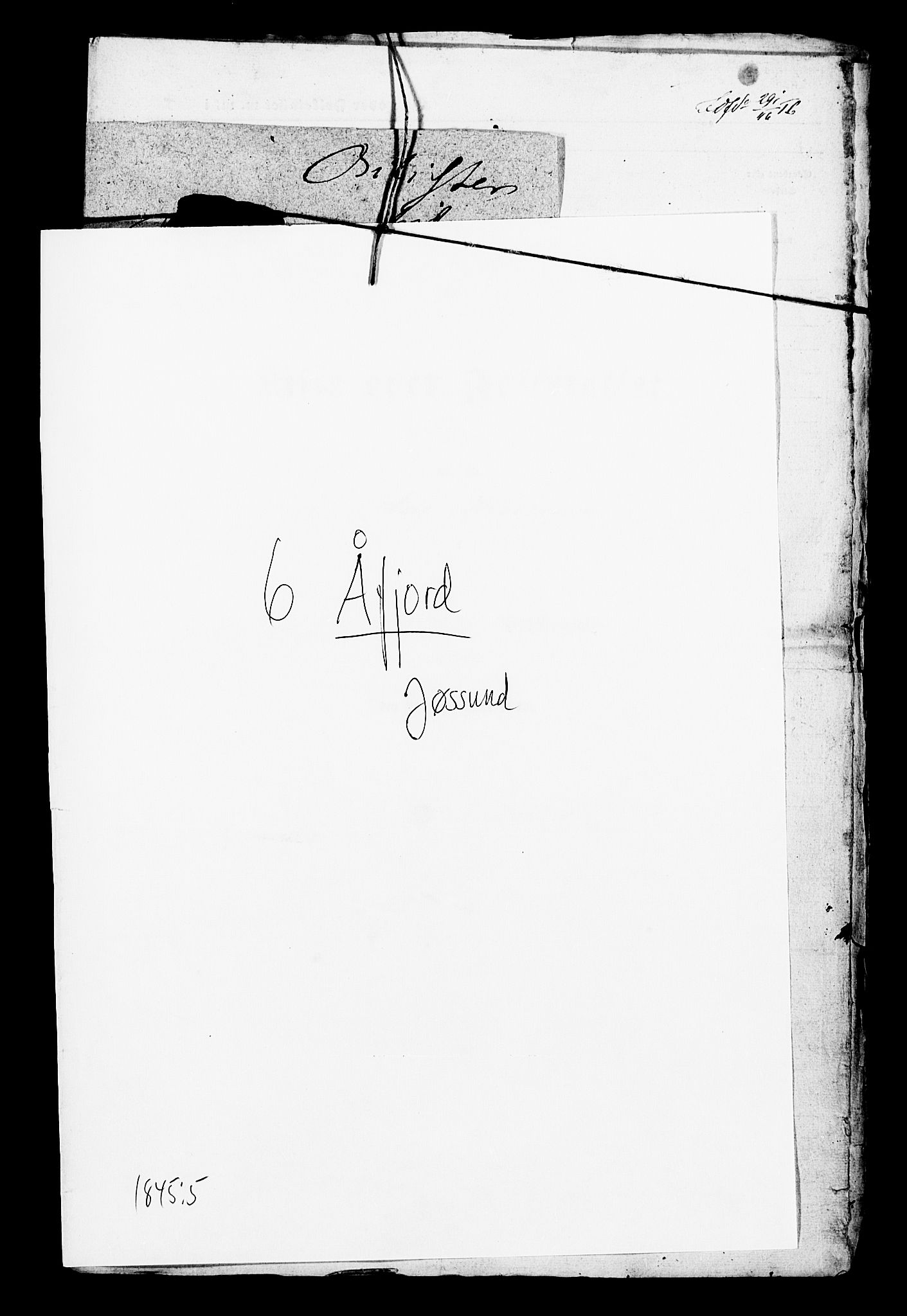 , Census 1845 for Åfjord, 1845, p. 1