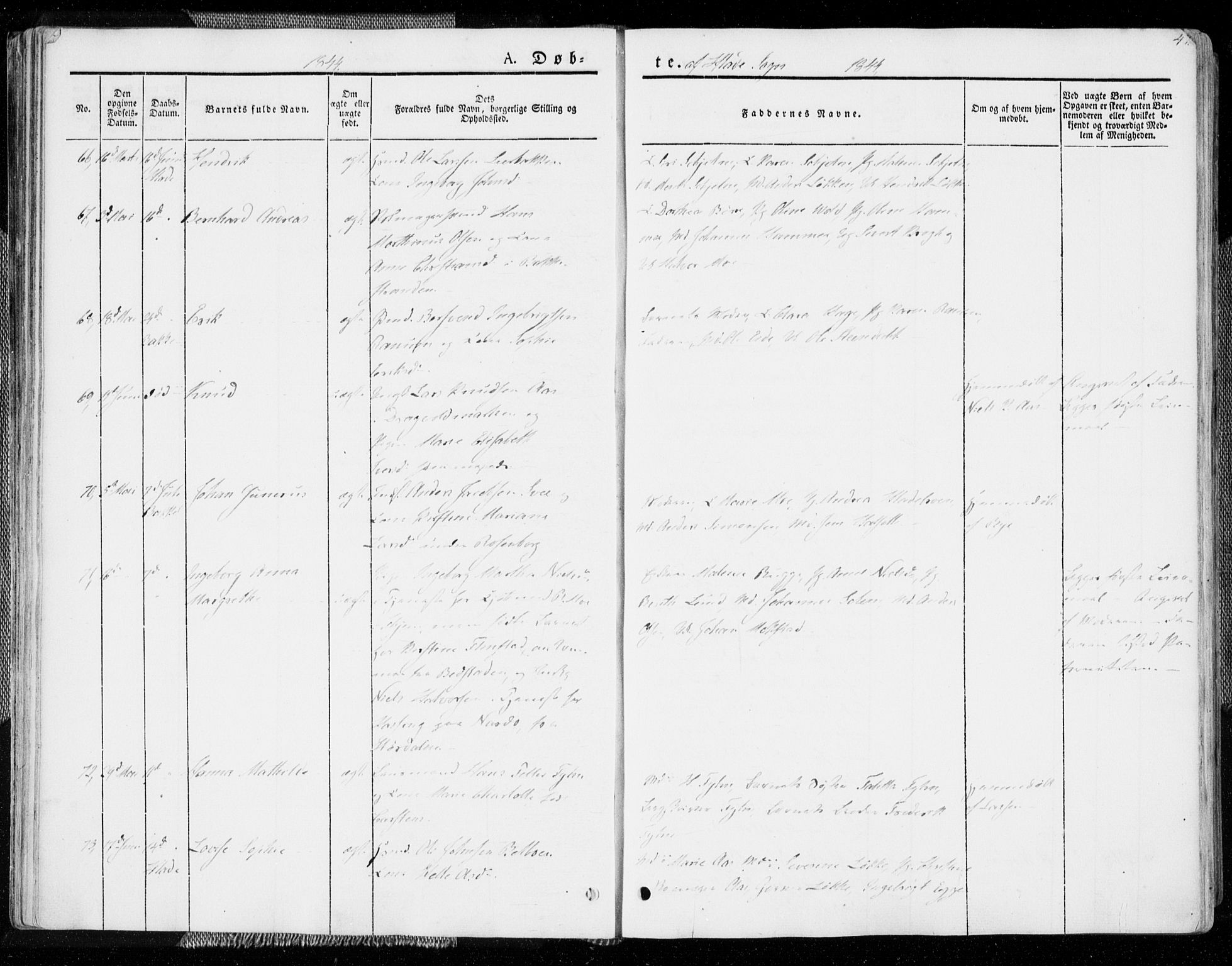 Ministerialprotokoller, klokkerbøker og fødselsregistre - Sør-Trøndelag, AV/SAT-A-1456/606/L0290: Parish register (official) no. 606A05, 1841-1847, p. 47