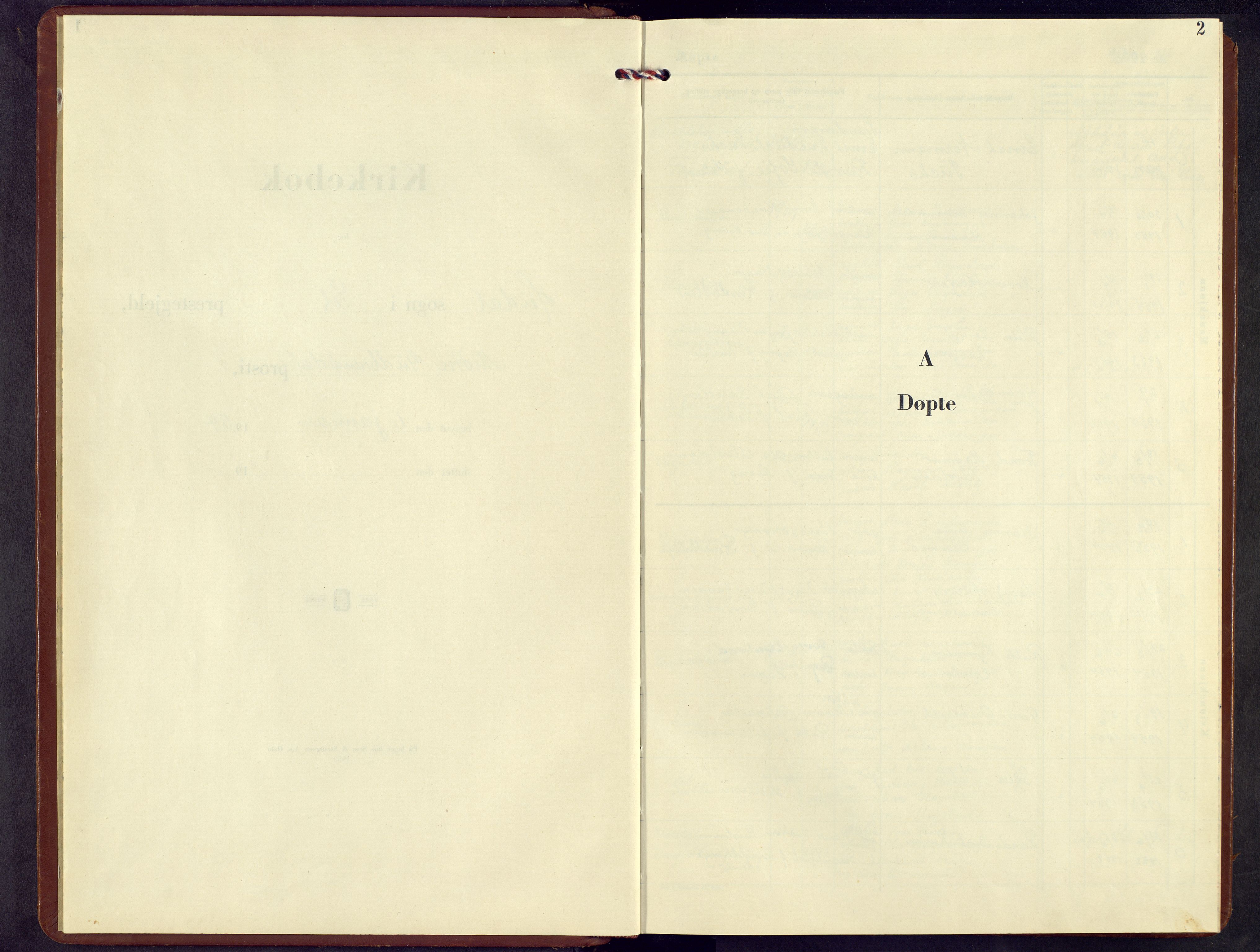 Sel prestekontor, AV/SAH-PREST-074/H/Ha/Hab/L0007: Parish register (copy) no. 7, 1953-1973, p. 2