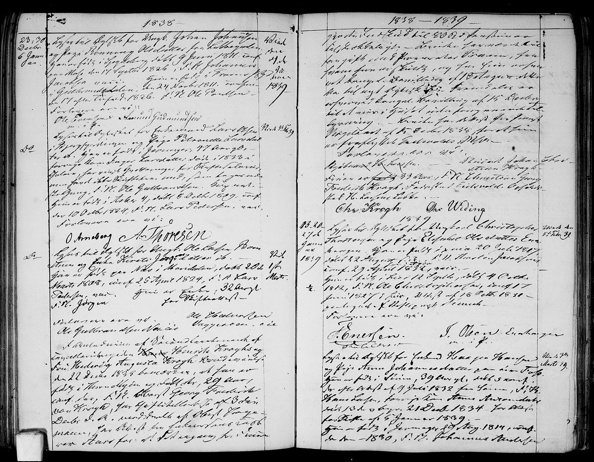Aker prestekontor kirkebøker, SAO/A-10861/H/L0001: Banns register no. 1, 1834-1842