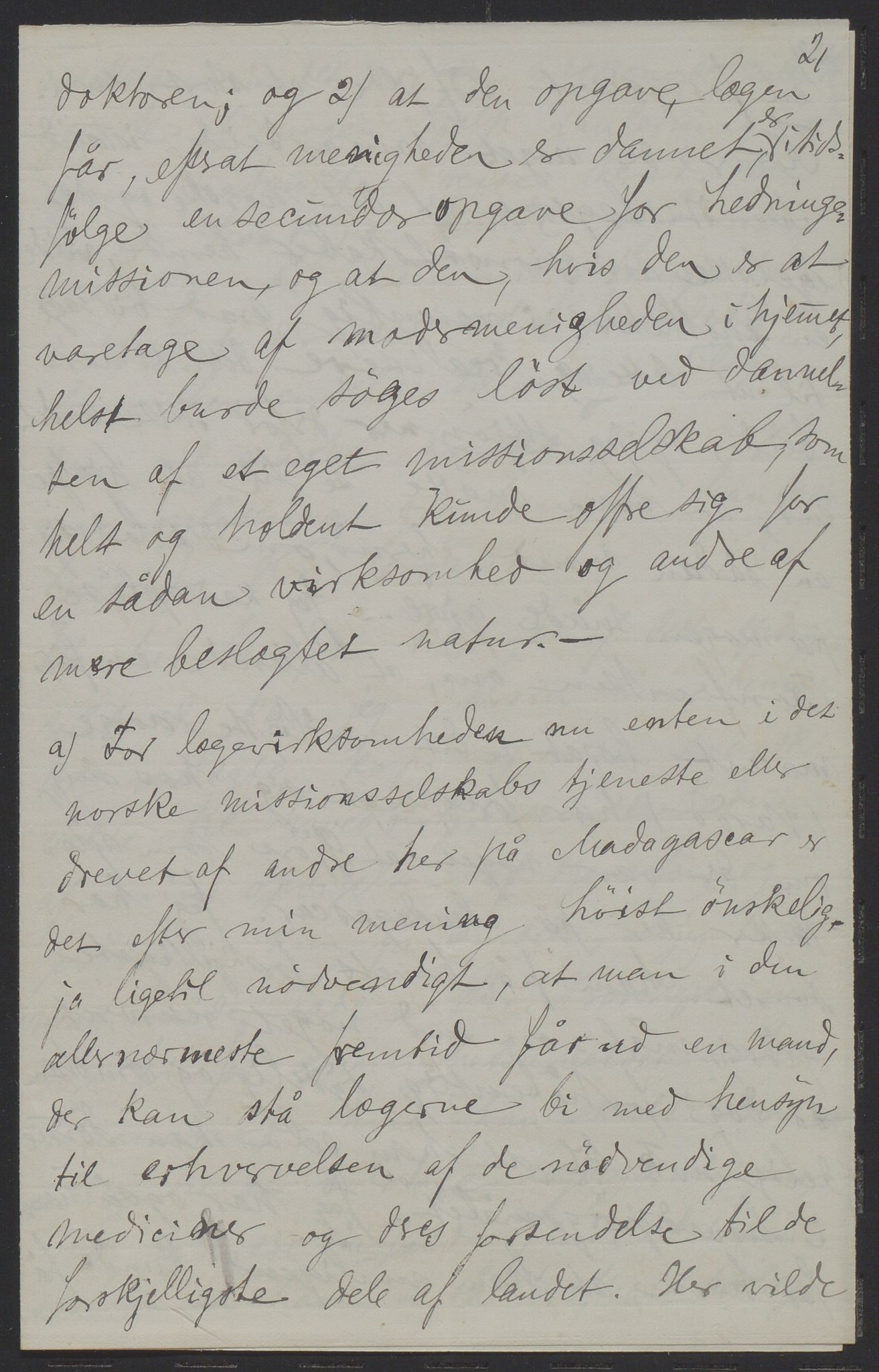 Det Norske Misjonsselskap - hovedadministrasjonen, VID/MA-A-1045/D/Da/Daa/L0036/0011: Konferansereferat og årsberetninger / Konferansereferat fra Madagaskar Innland., 1886, p. 21