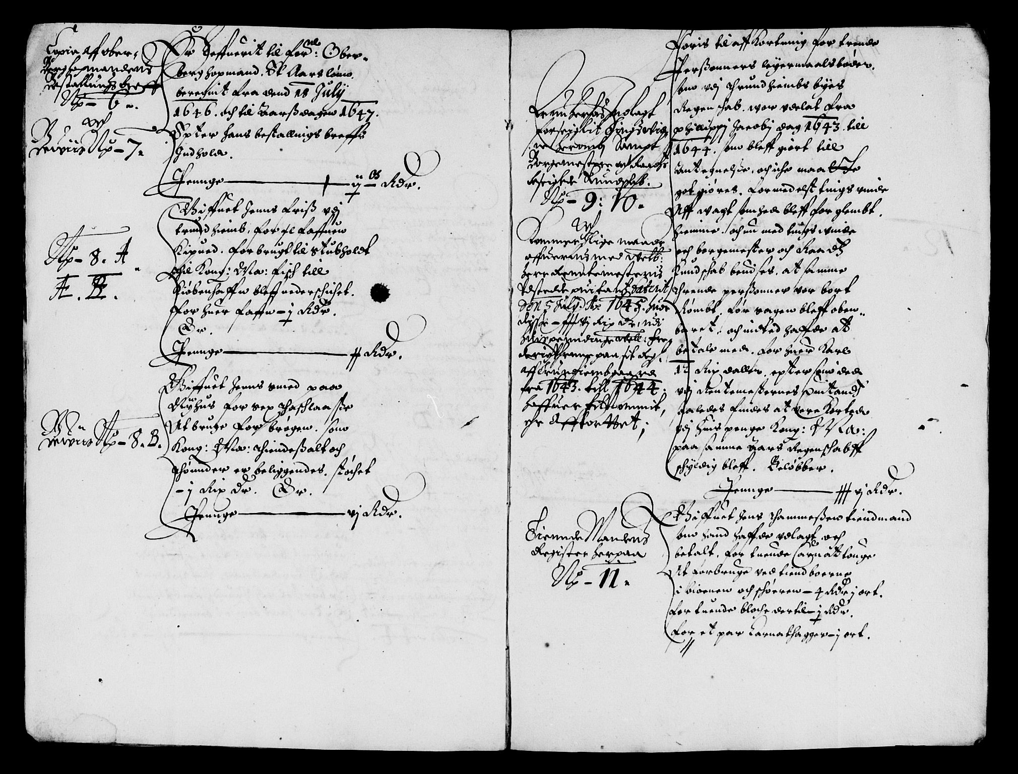 Rentekammeret inntil 1814, Reviderte regnskaper, Lensregnskaper, AV/RA-EA-5023/R/Rb/Rbw/L0086: Trondheim len, 1645-1647