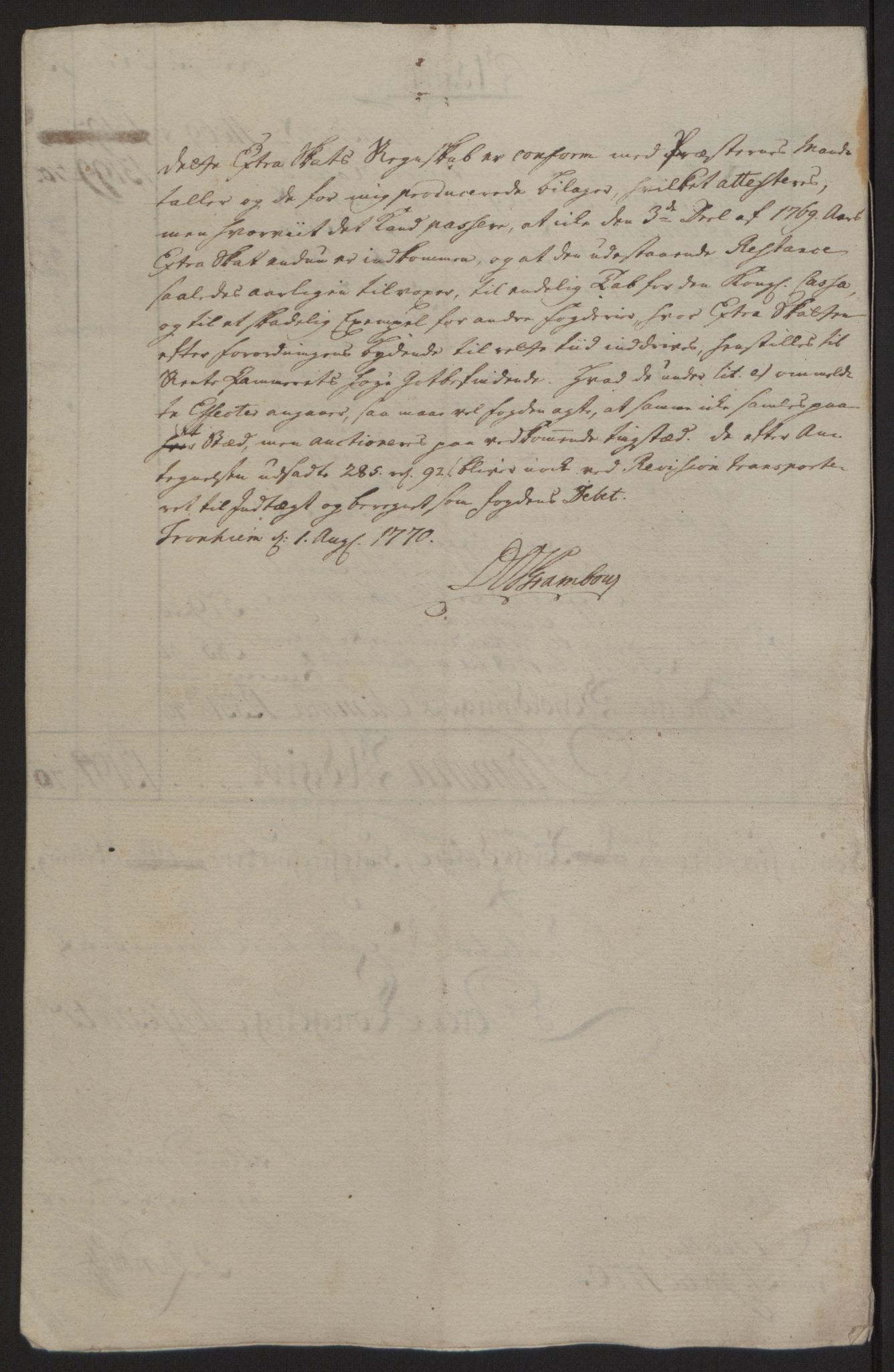 Rentekammeret inntil 1814, Reviderte regnskaper, Fogderegnskap, RA/EA-4092/R63/L4420: Ekstraskatten Inderøy, 1762-1772, p. 343