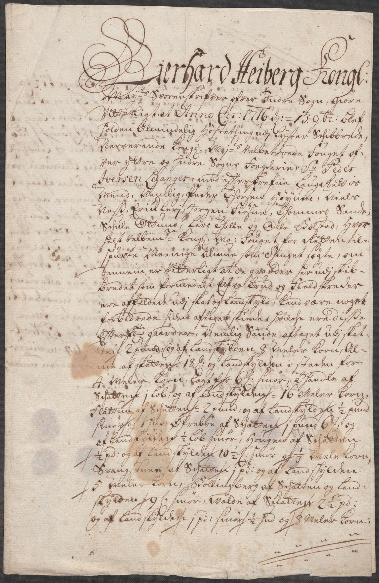 Rentekammeret inntil 1814, Reviderte regnskaper, Fogderegnskap, AV/RA-EA-4092/R52/L3320: Fogderegnskap Sogn, 1715-1716, p. 573