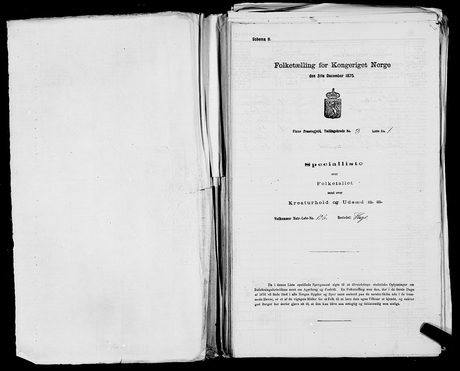 SAST, 1875 census for 1141P Finnøy, 1875, p. 256