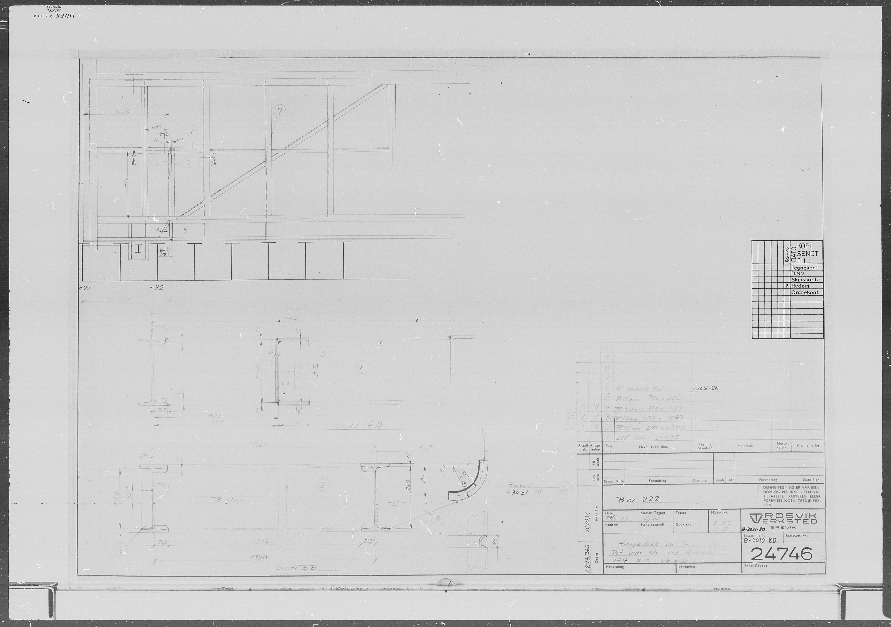 Kristiansand Mekaniske Verksted, SAK/D/0612/G/Ga/L0007: 36 mm mikrofilmruller, reprofoto av skipstegninger, byggenr. 211-222, p. 3