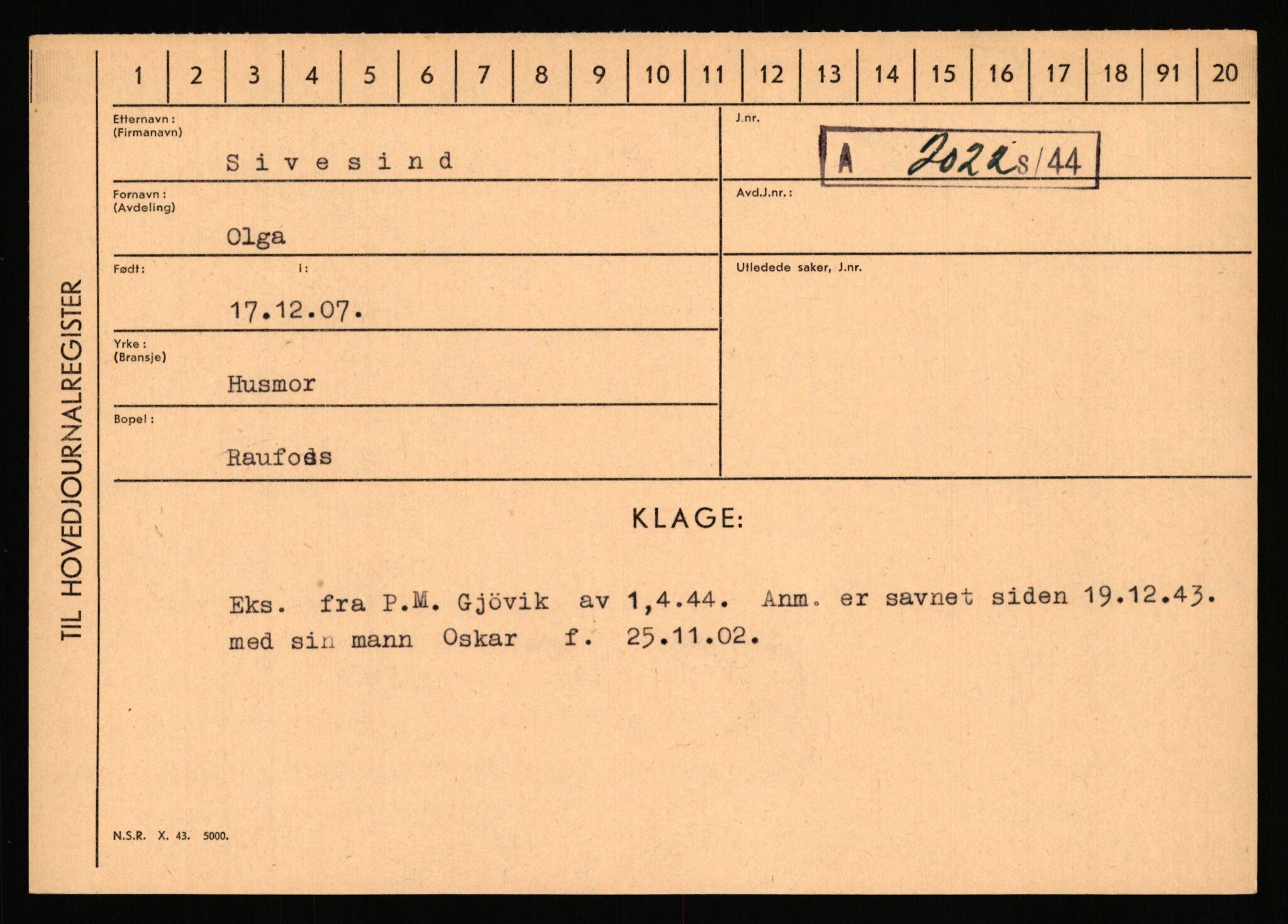 Statspolitiet - Hovedkontoret / Osloavdelingen, AV/RA-S-1329/C/Ca/L0014: Seterlien - Svartås, 1943-1945, p. 404