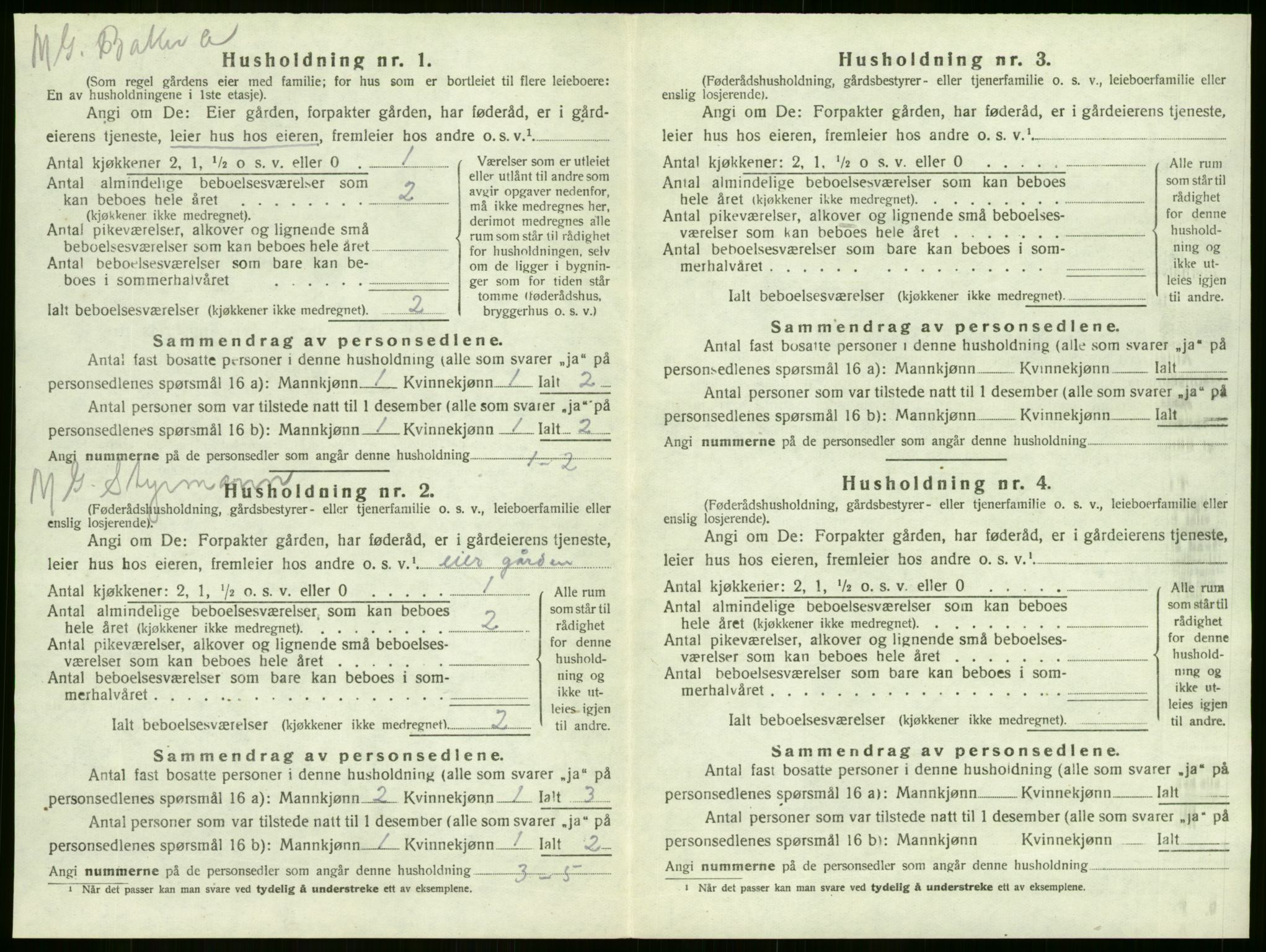 SAKO, 1920 census for Sandeherred, 1920, p. 624